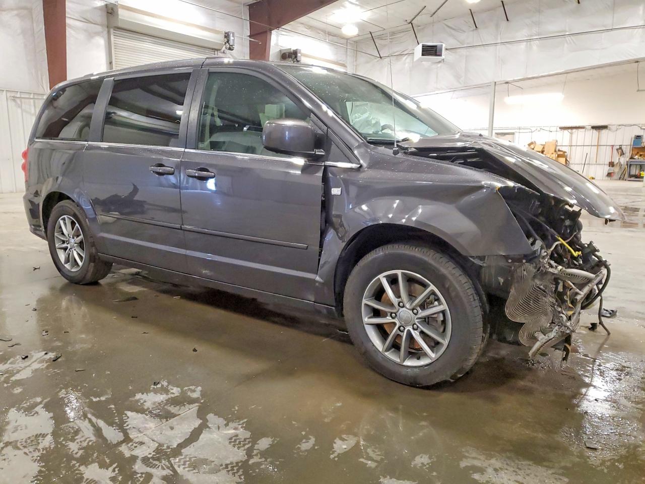 2014 Dodge Grand Caravan Sxt Silver vin: 2C4RDGCG9ER474278