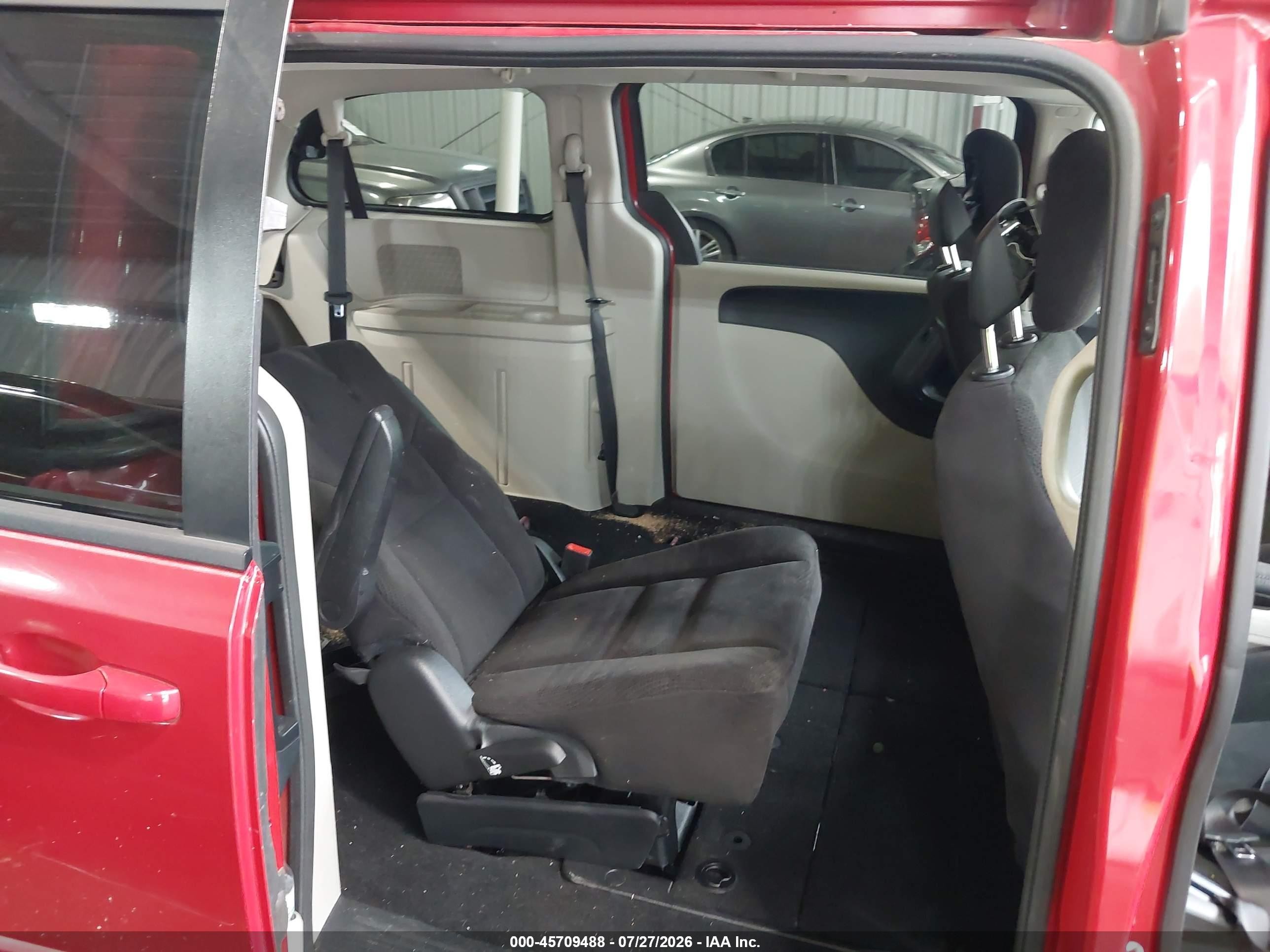 2014 Dodge Grand Caravan Sxt Red vin: 2C4RDGCG9ER477598
