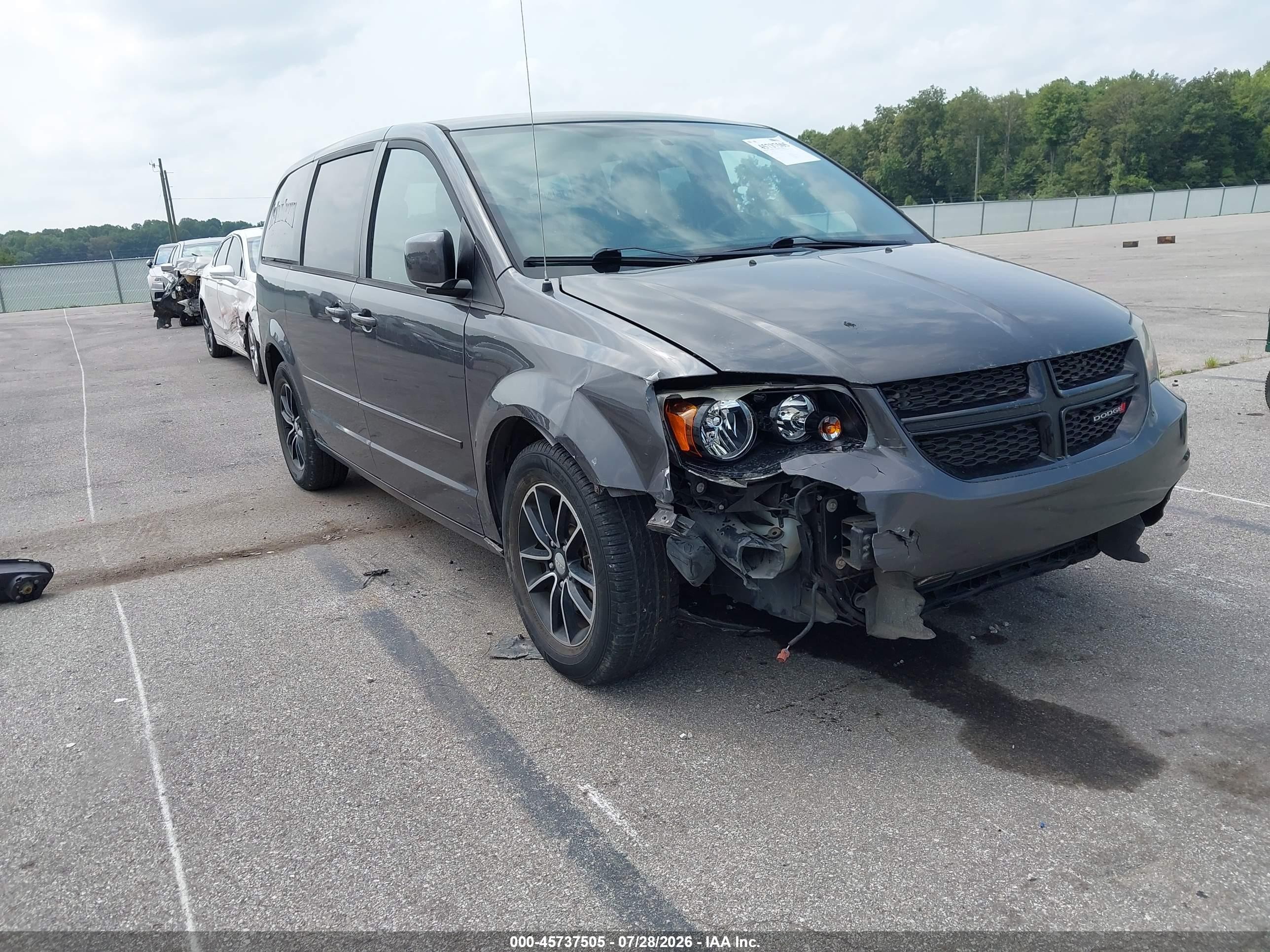 2015 Dodge Grand Caravan Sxt Gray vin: 2C4RDGCG9FR511539