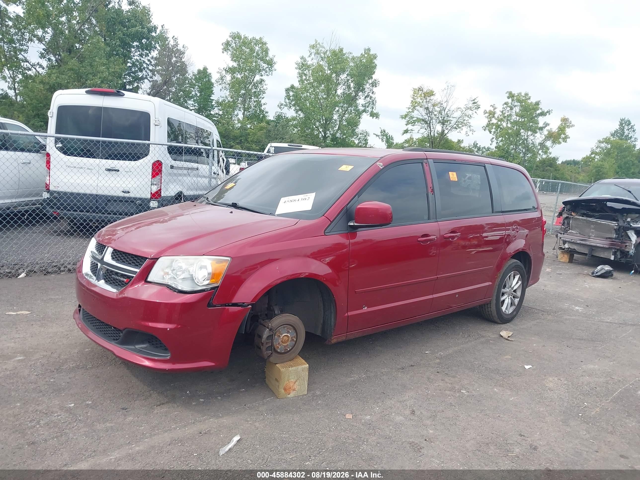 2015 Dodge Grand Caravan Sxt Red vin: 2C4RDGCG9FR512951