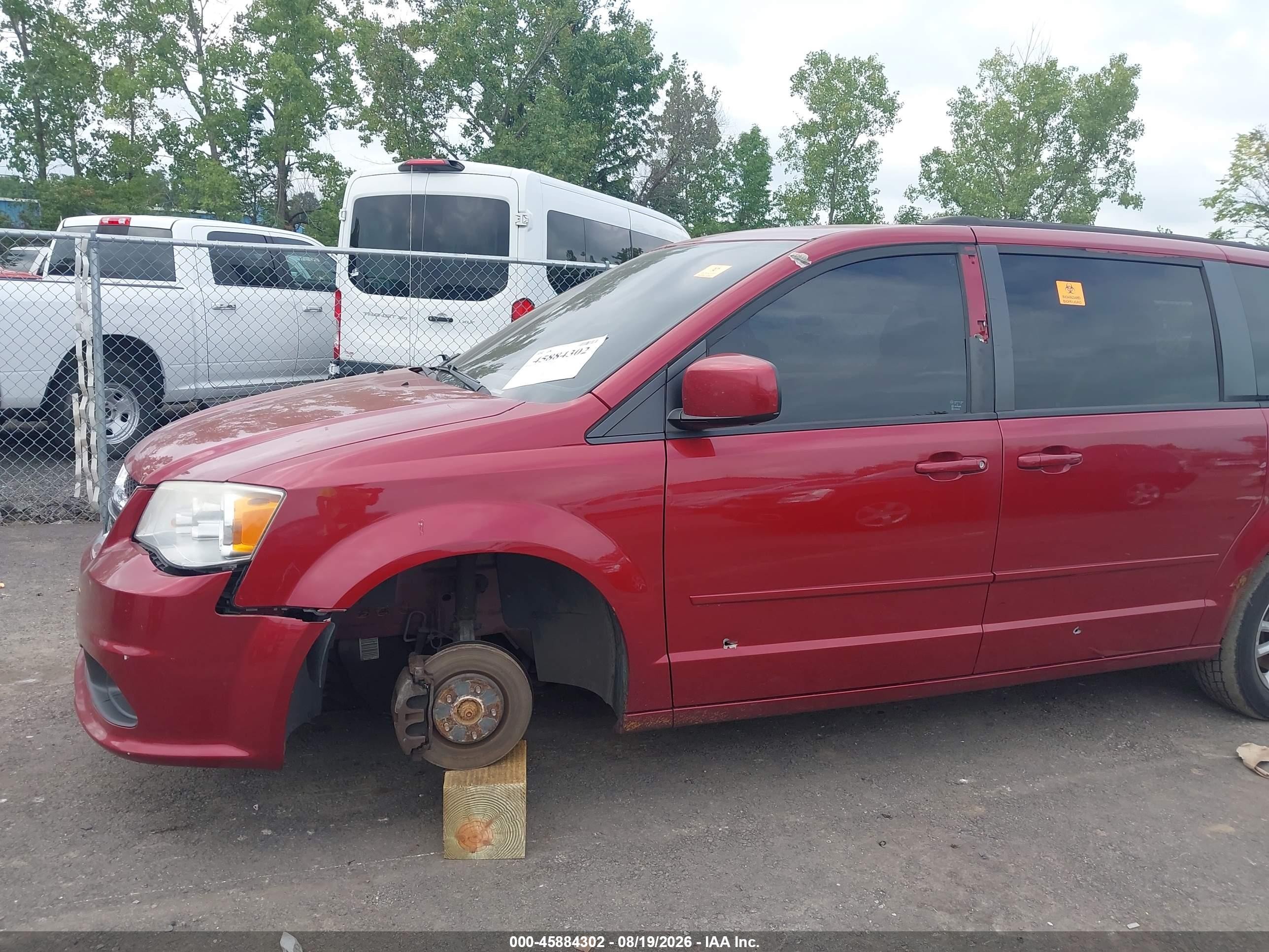 2015 Dodge Grand Caravan Sxt Red vin: 2C4RDGCG9FR512951