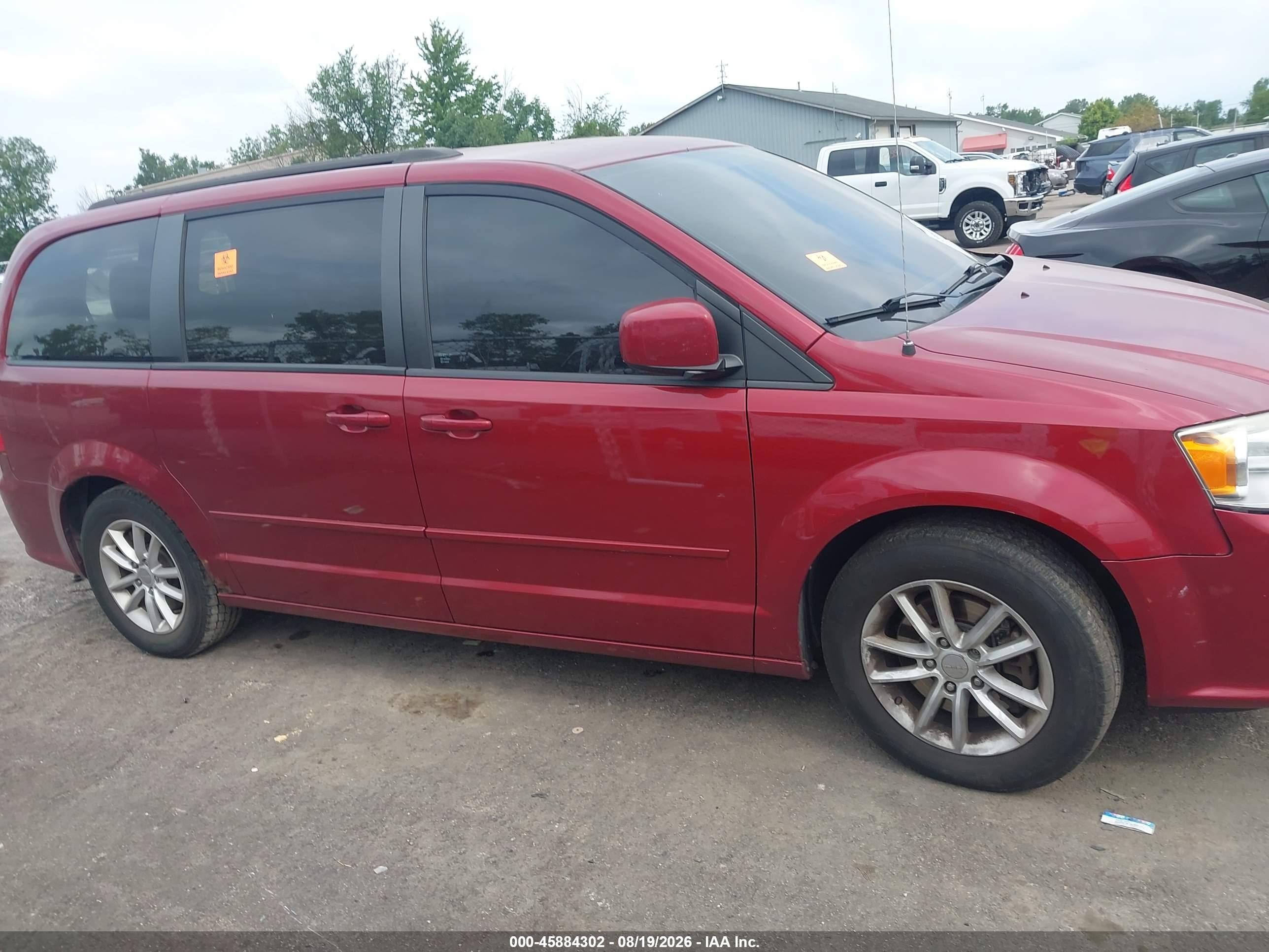 2015 Dodge Grand Caravan Sxt Red vin: 2C4RDGCG9FR512951