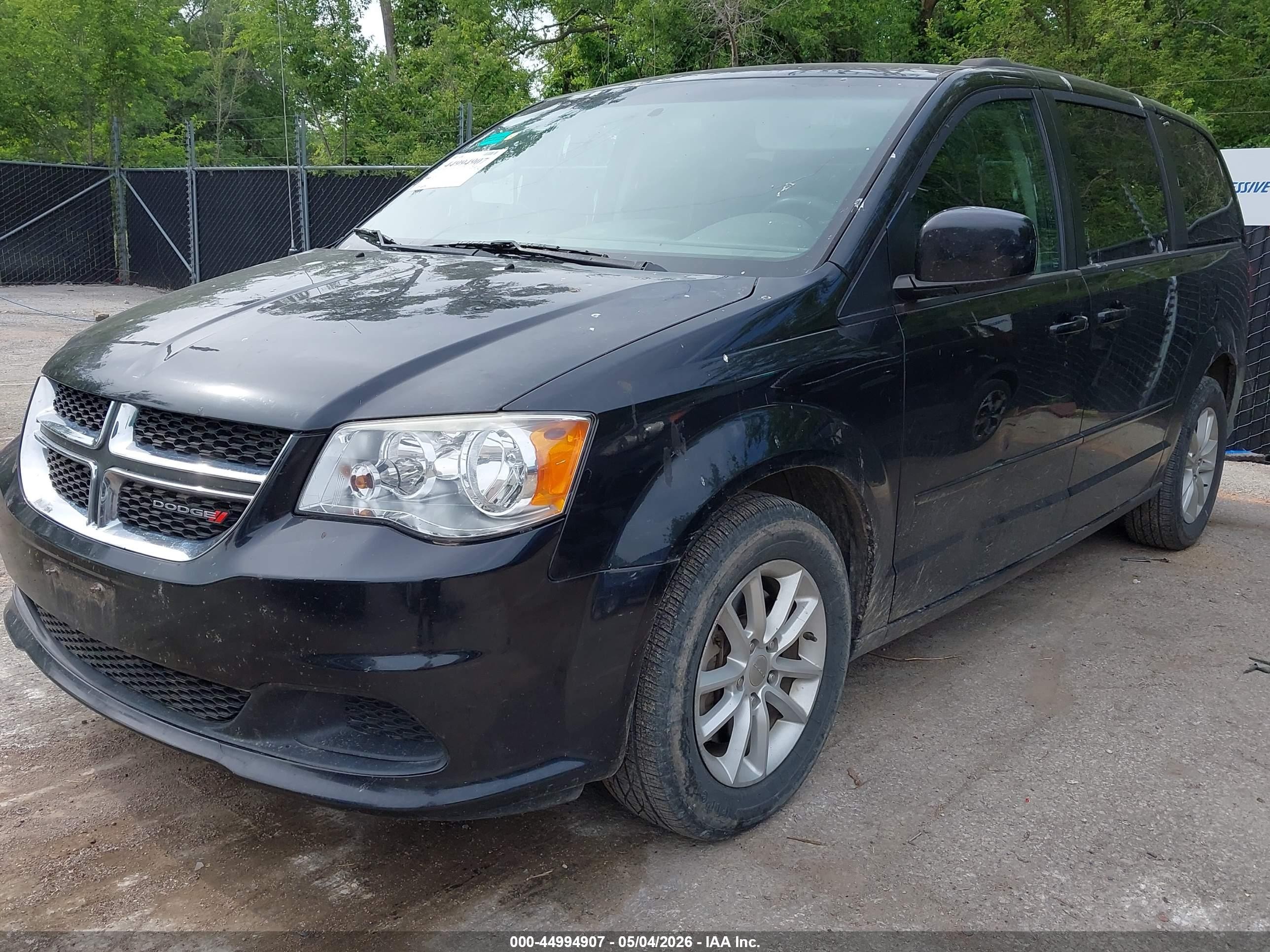 2015 Dodge Grand Caravan Sxt Black vin: 2C4RDGCG9FR540944
