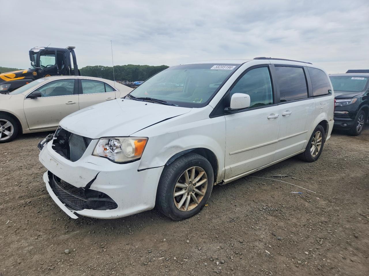 2015 Dodge Grand Caravan Sxt White vin: 2C4RDGCG9FR581851