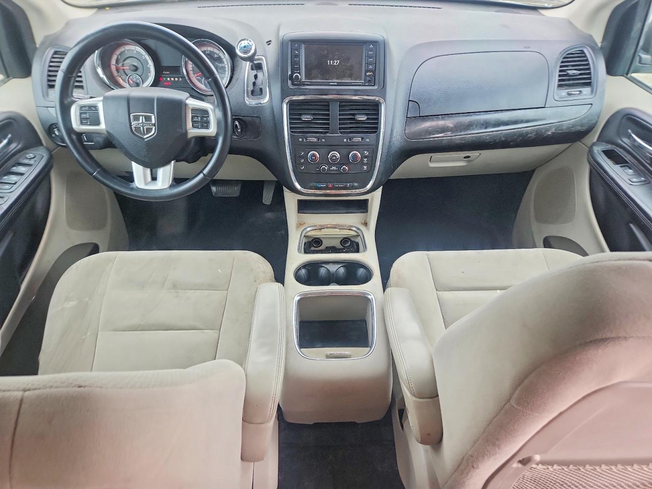 2015 Dodge Grand Caravan Sxt White vin: 2C4RDGCG9FR581851