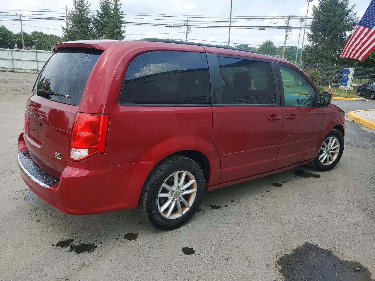2015 Dodge Grand Caravan Sxt Red vin: 2C4RDGCG9FR604061