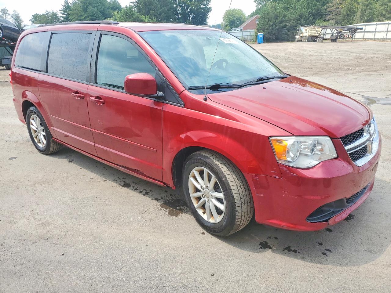 2015 Dodge Grand Caravan Sxt Red vin: 2C4RDGCG9FR604061