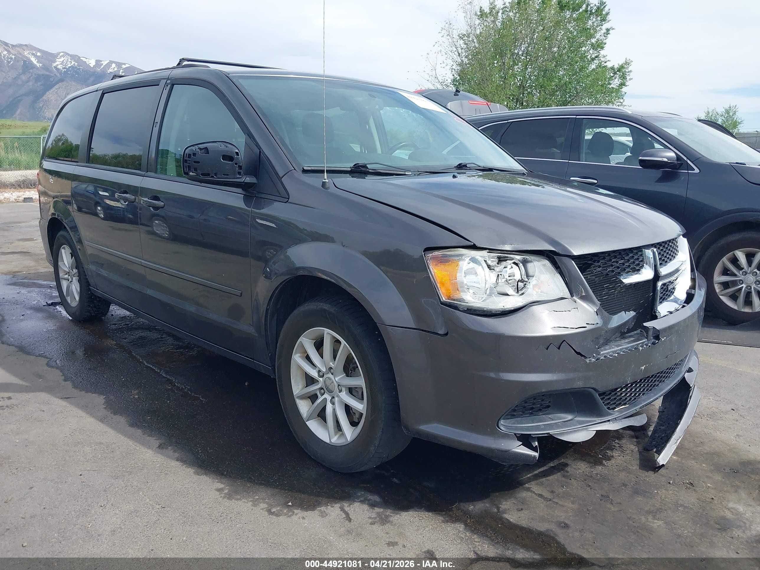 2015 Dodge Grand Caravan Sxt Серый vin: 2C4RDGCG9FR606750