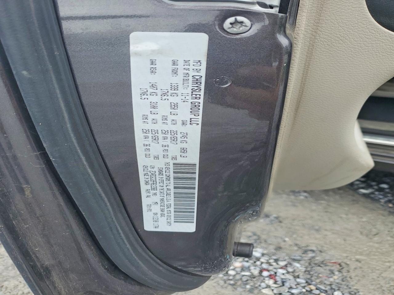 2015 Dodge Grand Caravan Sxt Gray vin: 2C4RDGCG9FR612368