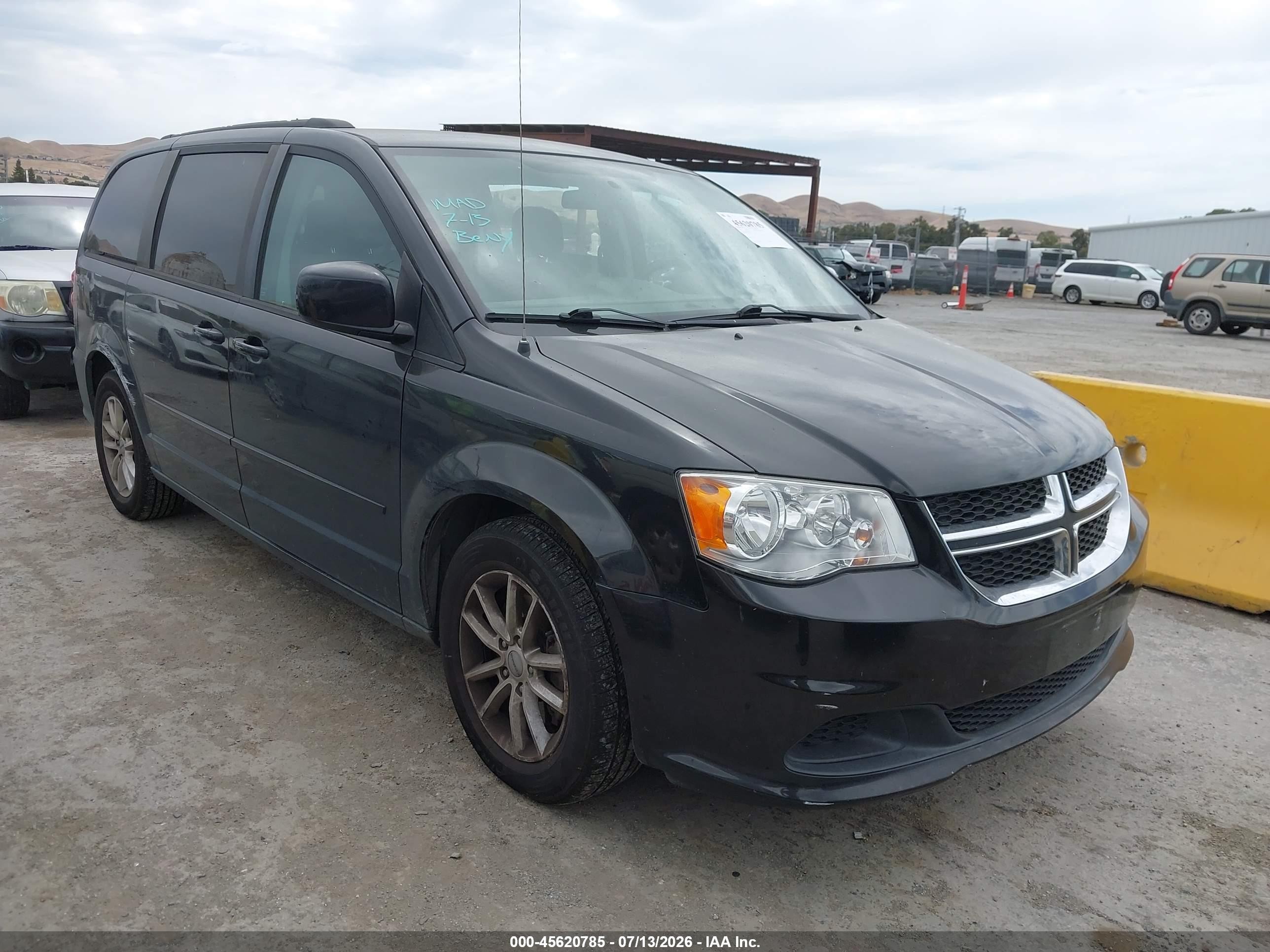 2015 Dodge Grand Caravan Sxt Black vin: 2C4RDGCG9FR652773