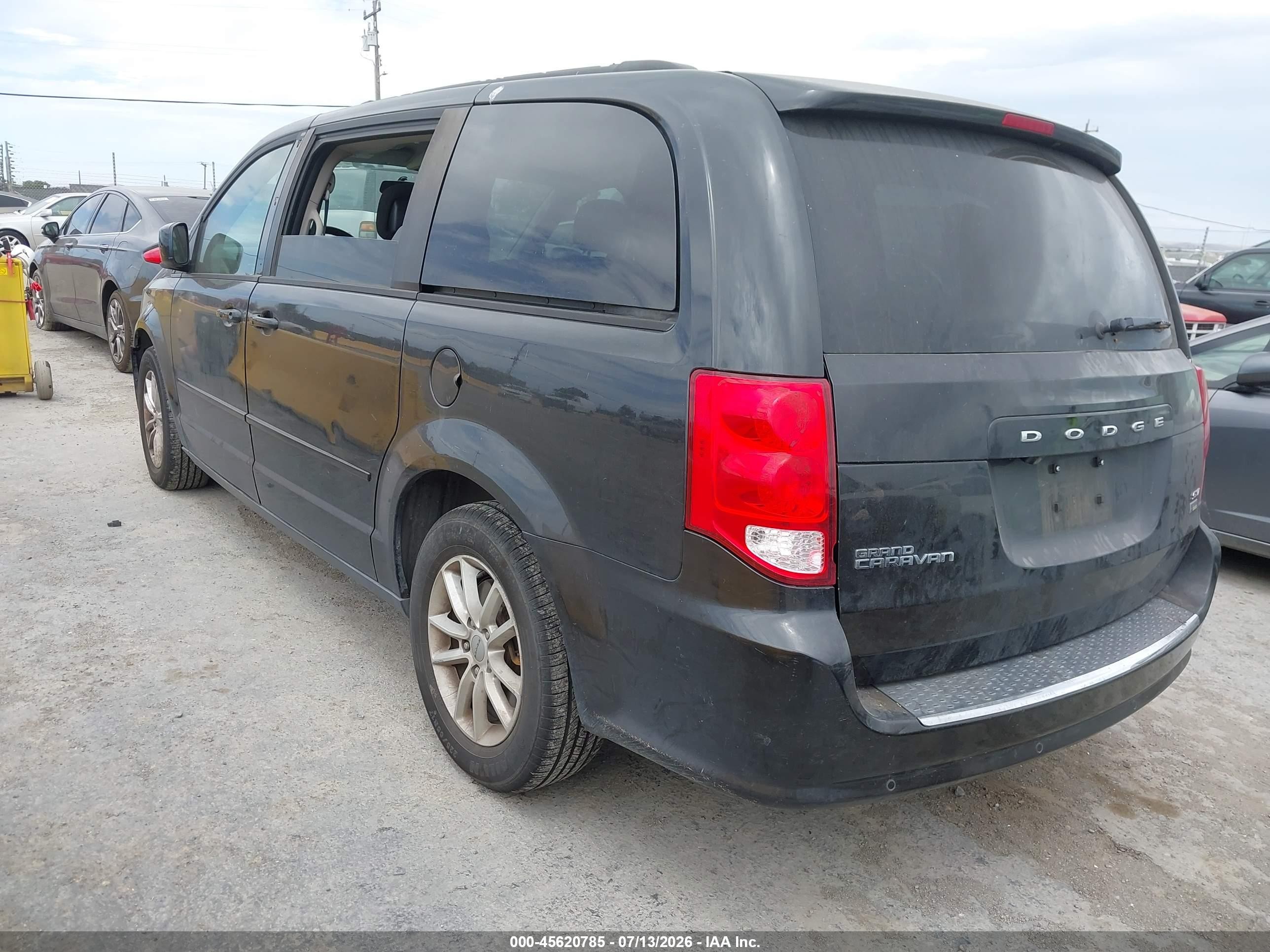 2015 Dodge Grand Caravan Sxt Black vin: 2C4RDGCG9FR652773