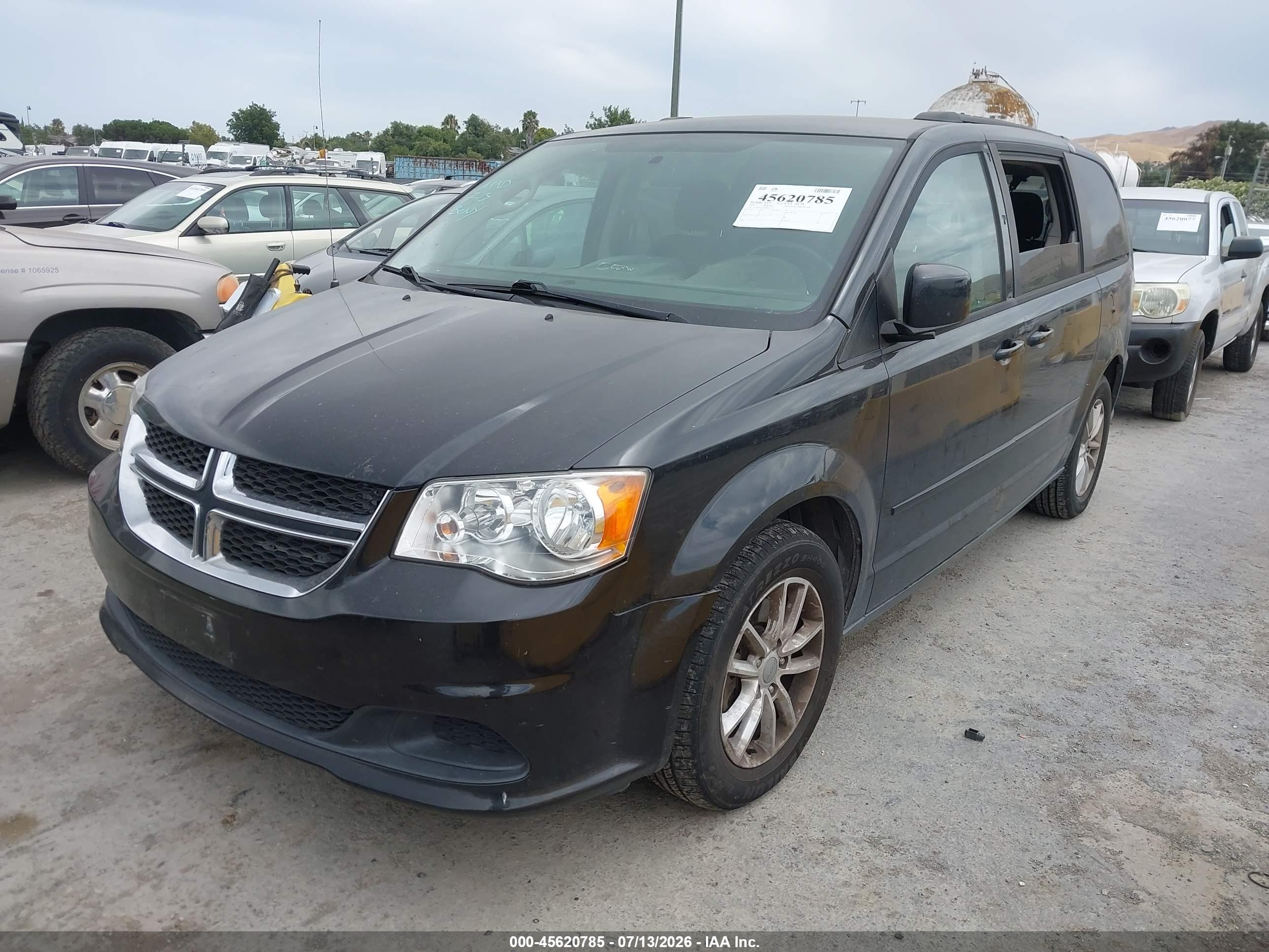 2015 Dodge Grand Caravan Sxt Black vin: 2C4RDGCG9FR652773