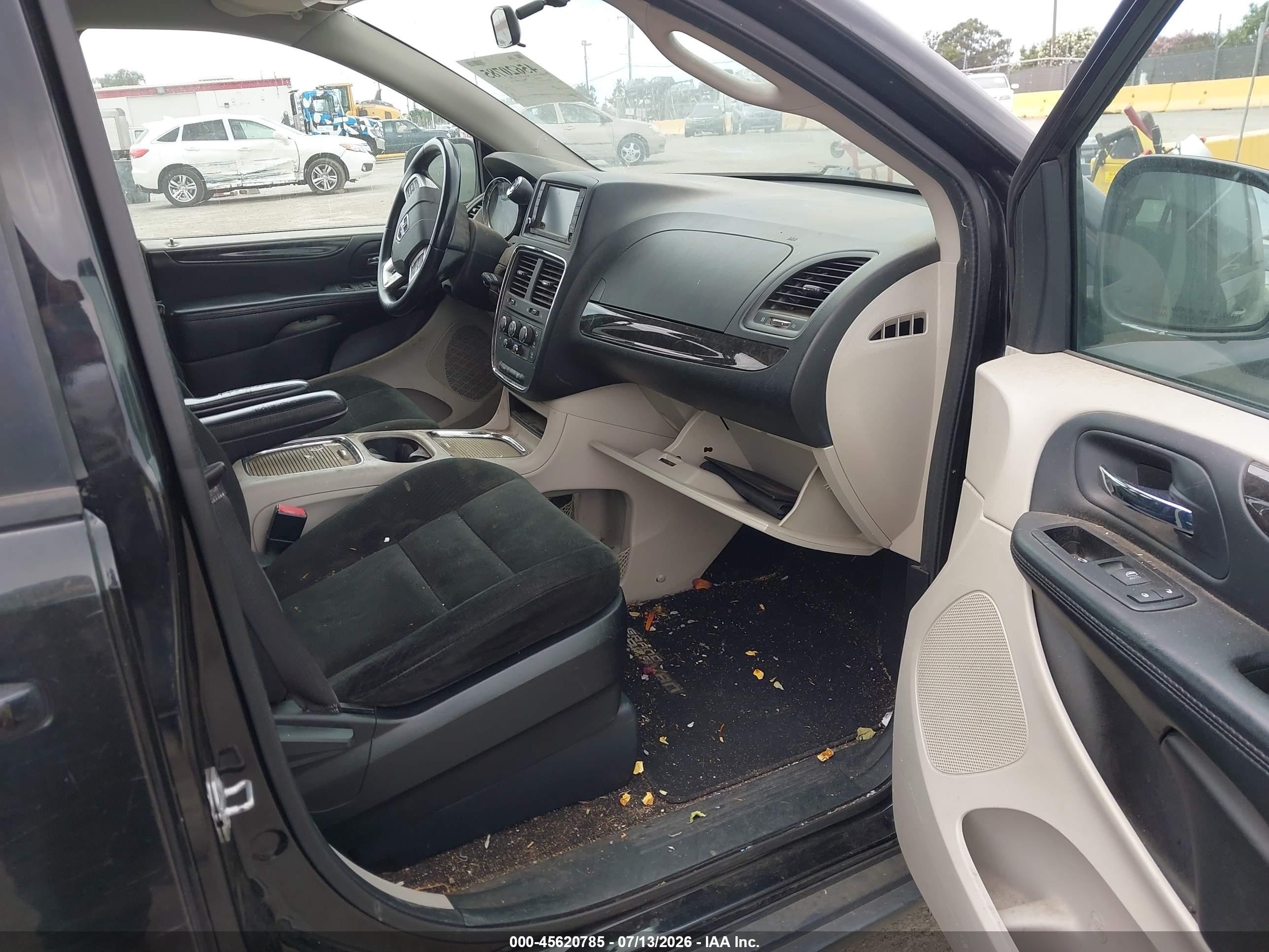 2015 Dodge Grand Caravan Sxt Black vin: 2C4RDGCG9FR652773