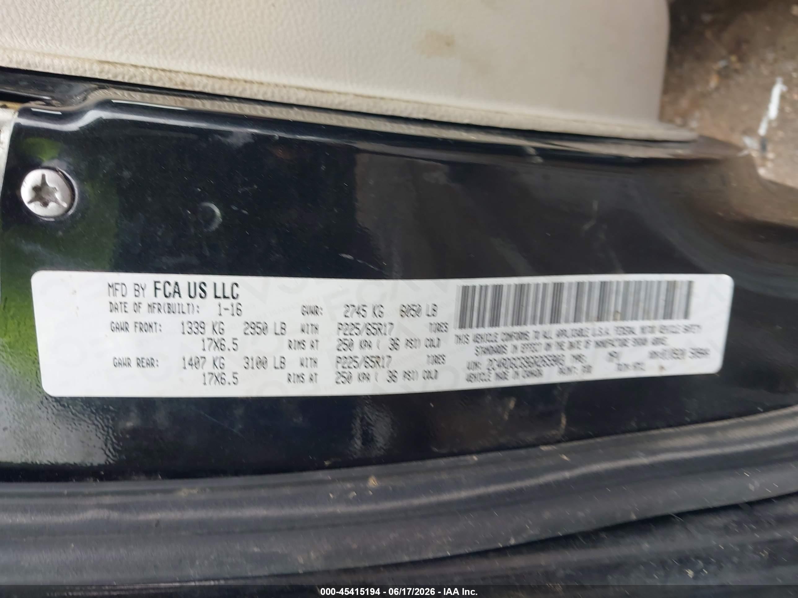 2016 Dodge Grand Caravan Sxt Black vin: 2C4RDGCG9GR265903