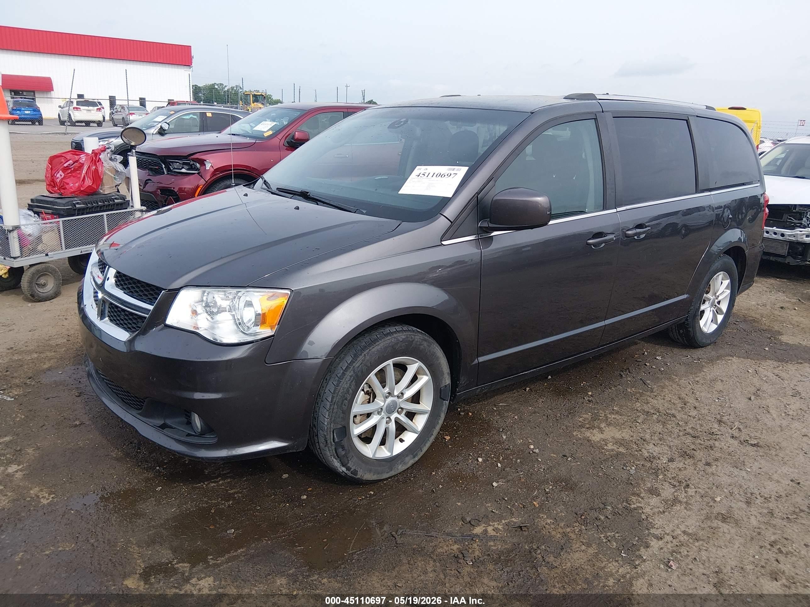 2019 Dodge Grand Caravan Sxt Gray vin: 2C4RDGCG9KR682592