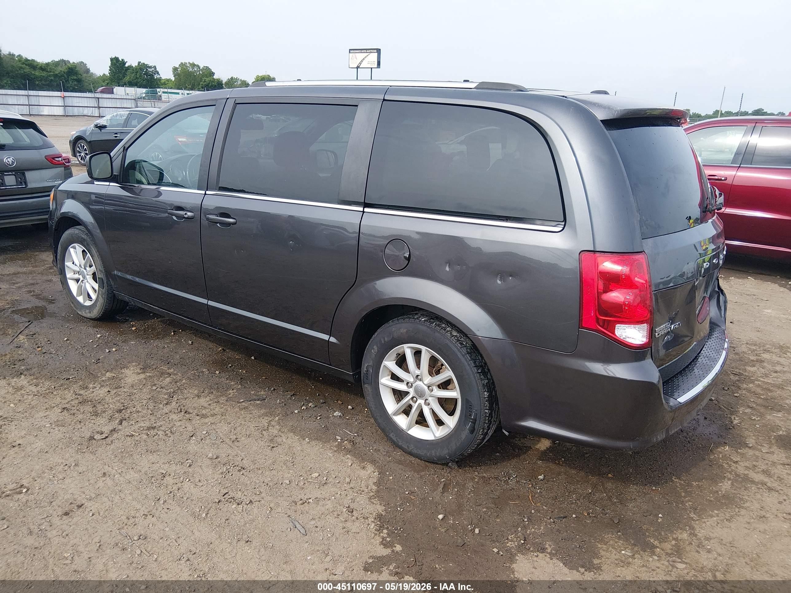2019 Dodge Grand Caravan Sxt Gray vin: 2C4RDGCG9KR682592