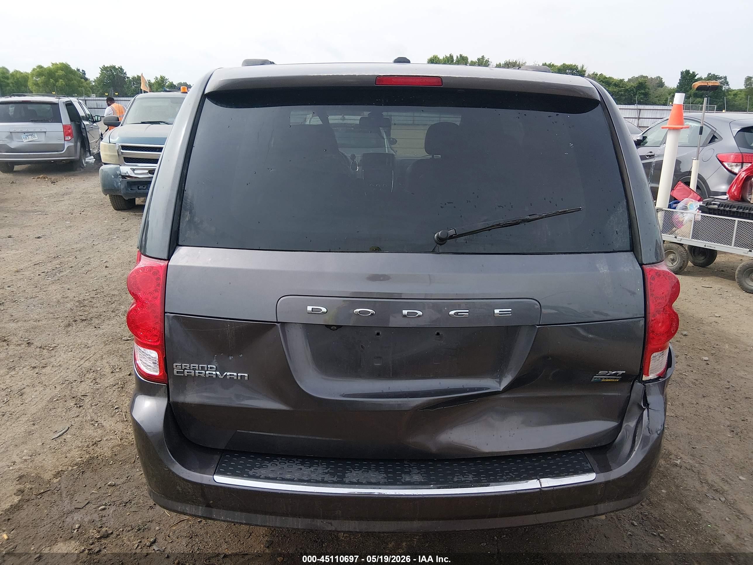 2019 Dodge Grand Caravan Sxt Gray vin: 2C4RDGCG9KR682592
