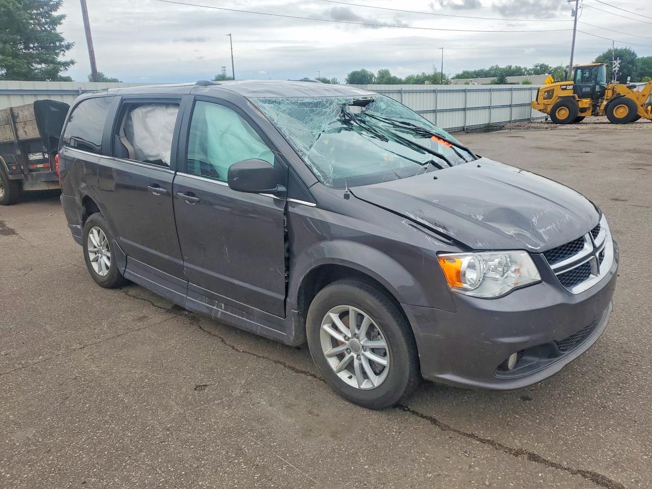 2019 Dodge Grand Caravan Sxt Gray vin: 2C4RDGCG9KR789271
