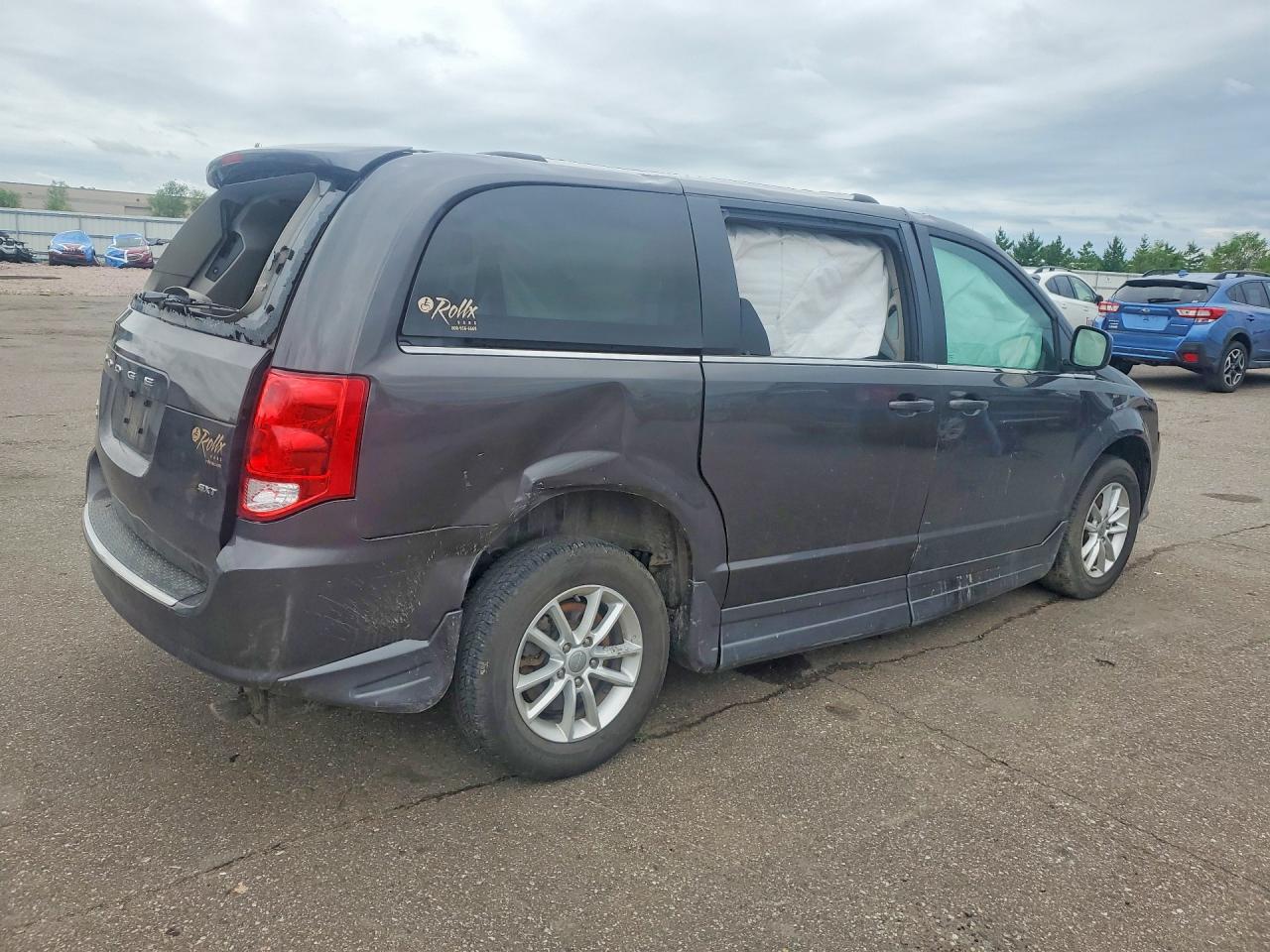 2019 Dodge Grand Caravan Sxt Gray vin: 2C4RDGCG9KR789271