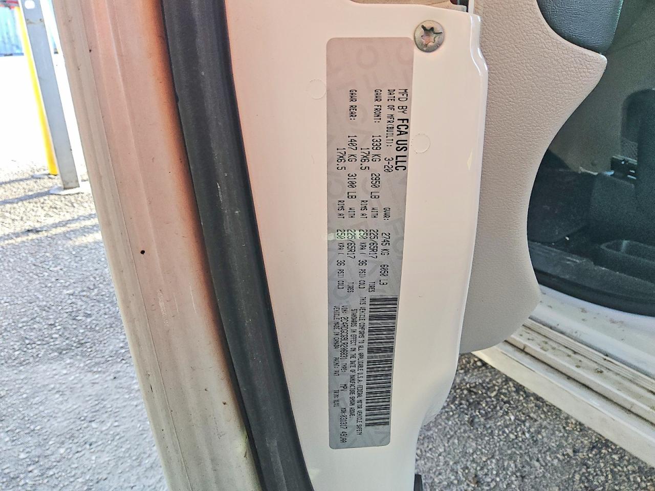 2020 Dodge Grand Caravan Sxt White vin: 2C4RDGCG9LR206831