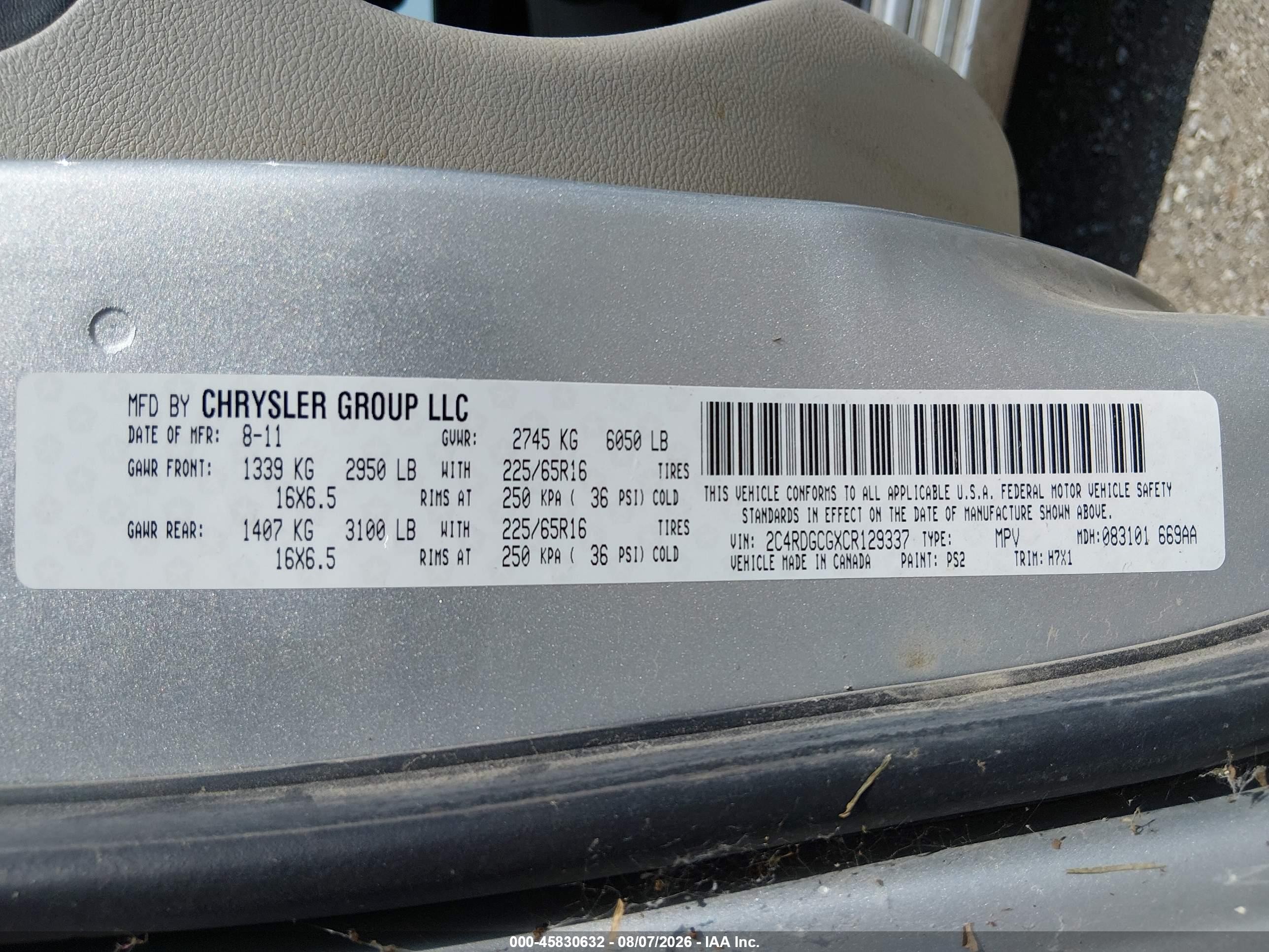 2012 Dodge Grand Caravan Sxt Silver vin: 2C4RDGCGXCR129337