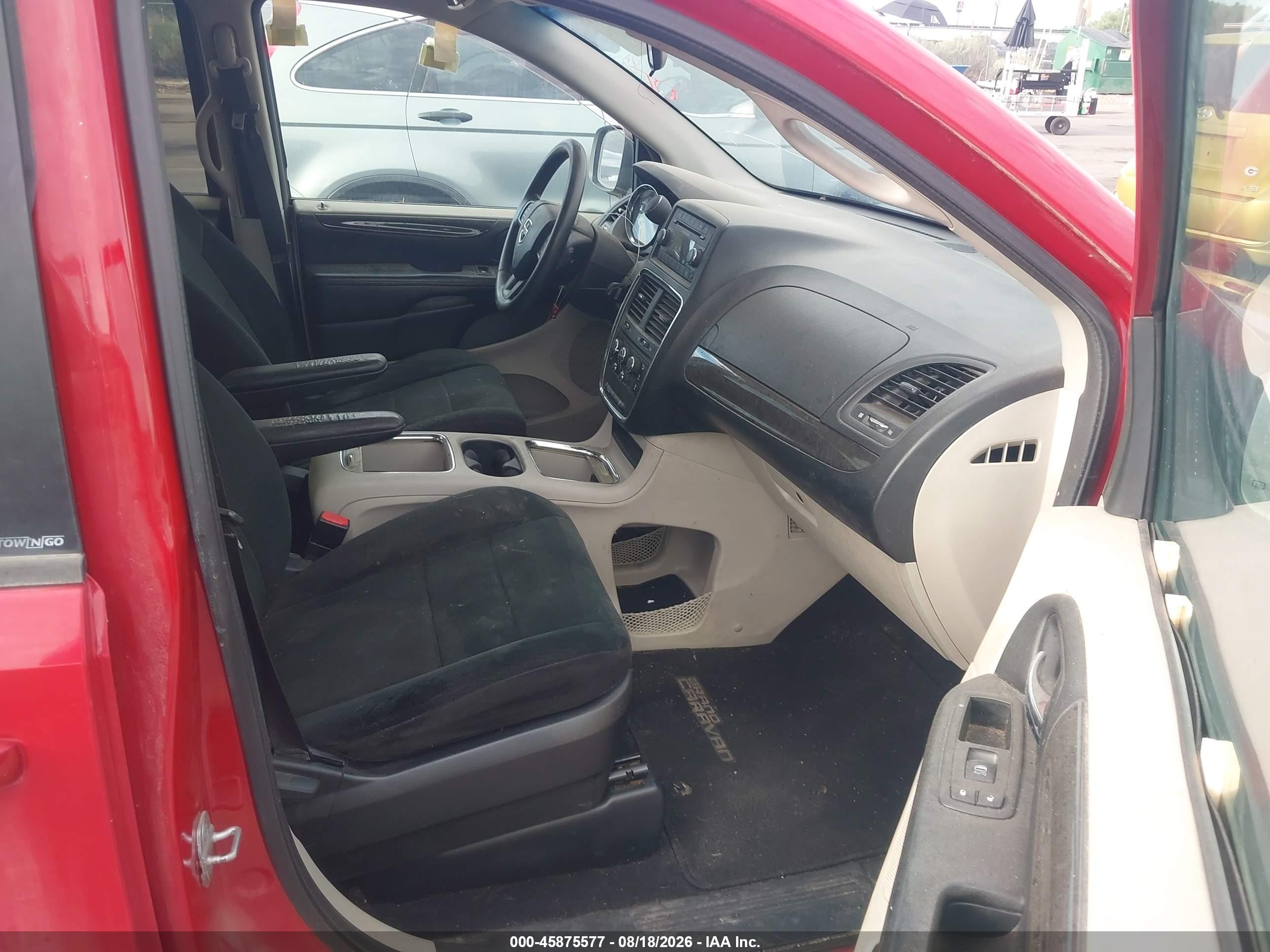 2012 Dodge Grand Caravan Sxt Red vin: 2C4RDGCGXCR156795