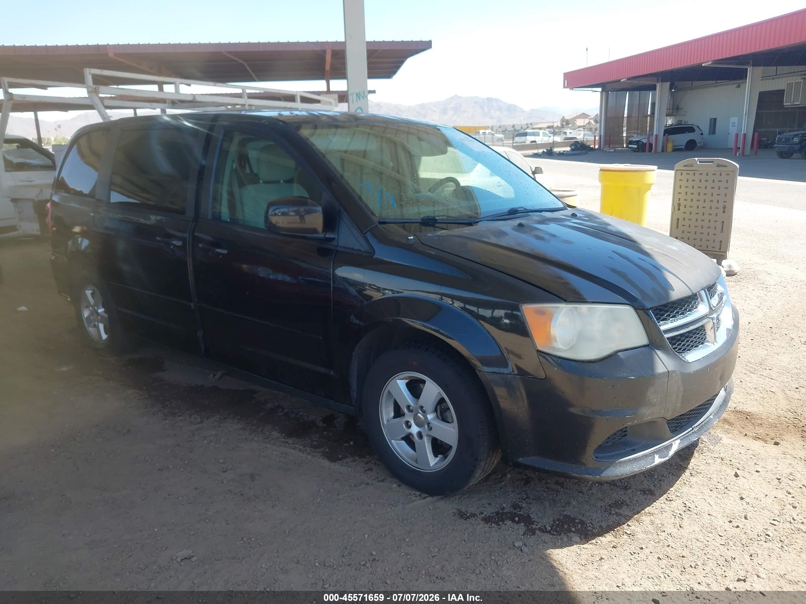 2012 Dodge Grand Caravan Sxt Black vin: 2C4RDGCGXCR274698