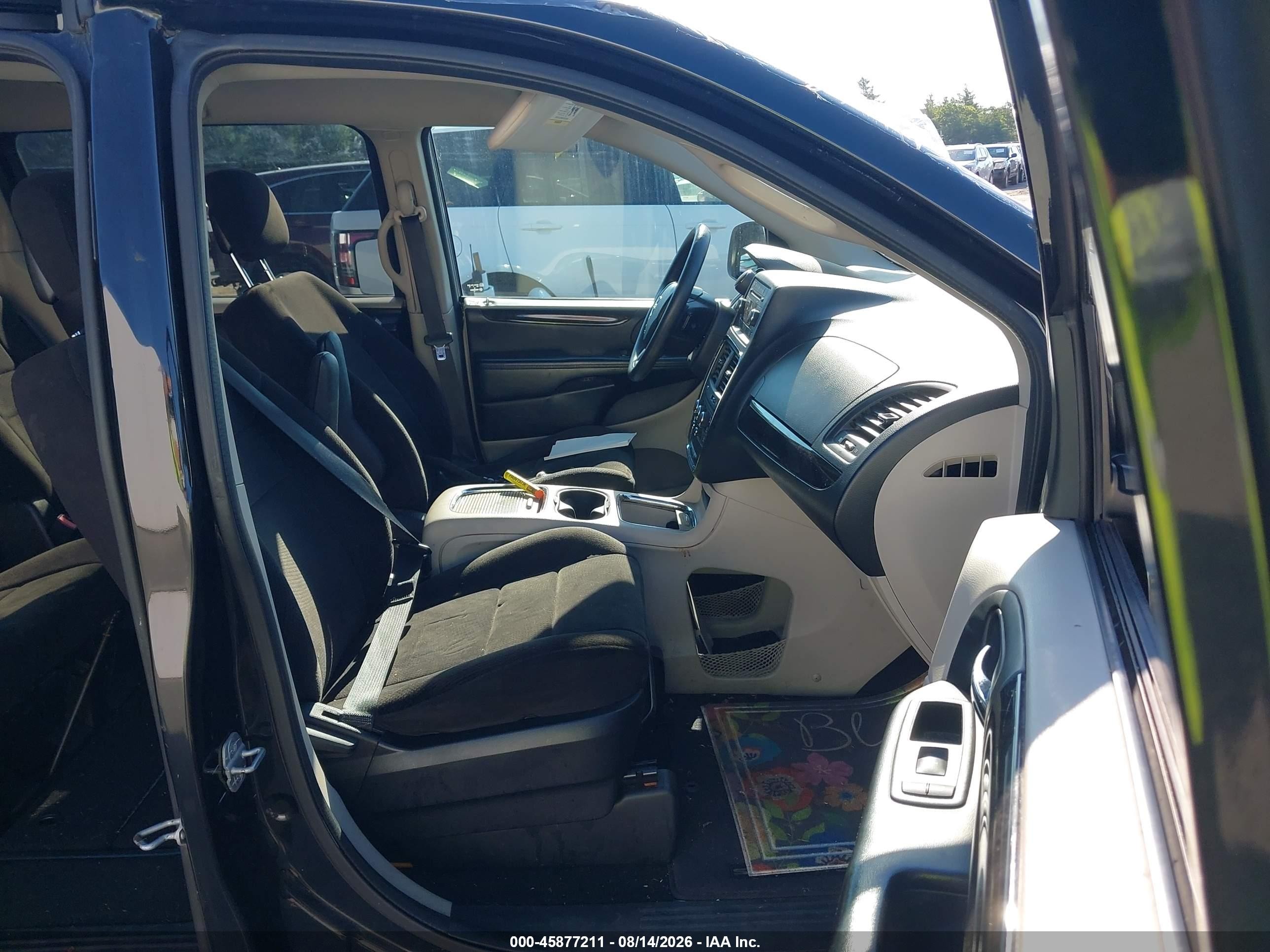 2012 Dodge Grand Caravan Sxt Black vin: 2C4RDGCGXCR343566