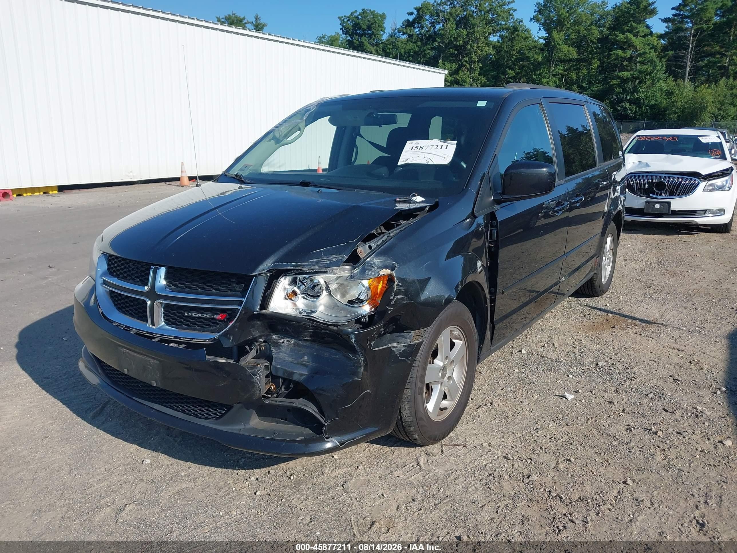 2012 Dodge Grand Caravan Sxt Black vin: 2C4RDGCGXCR343566