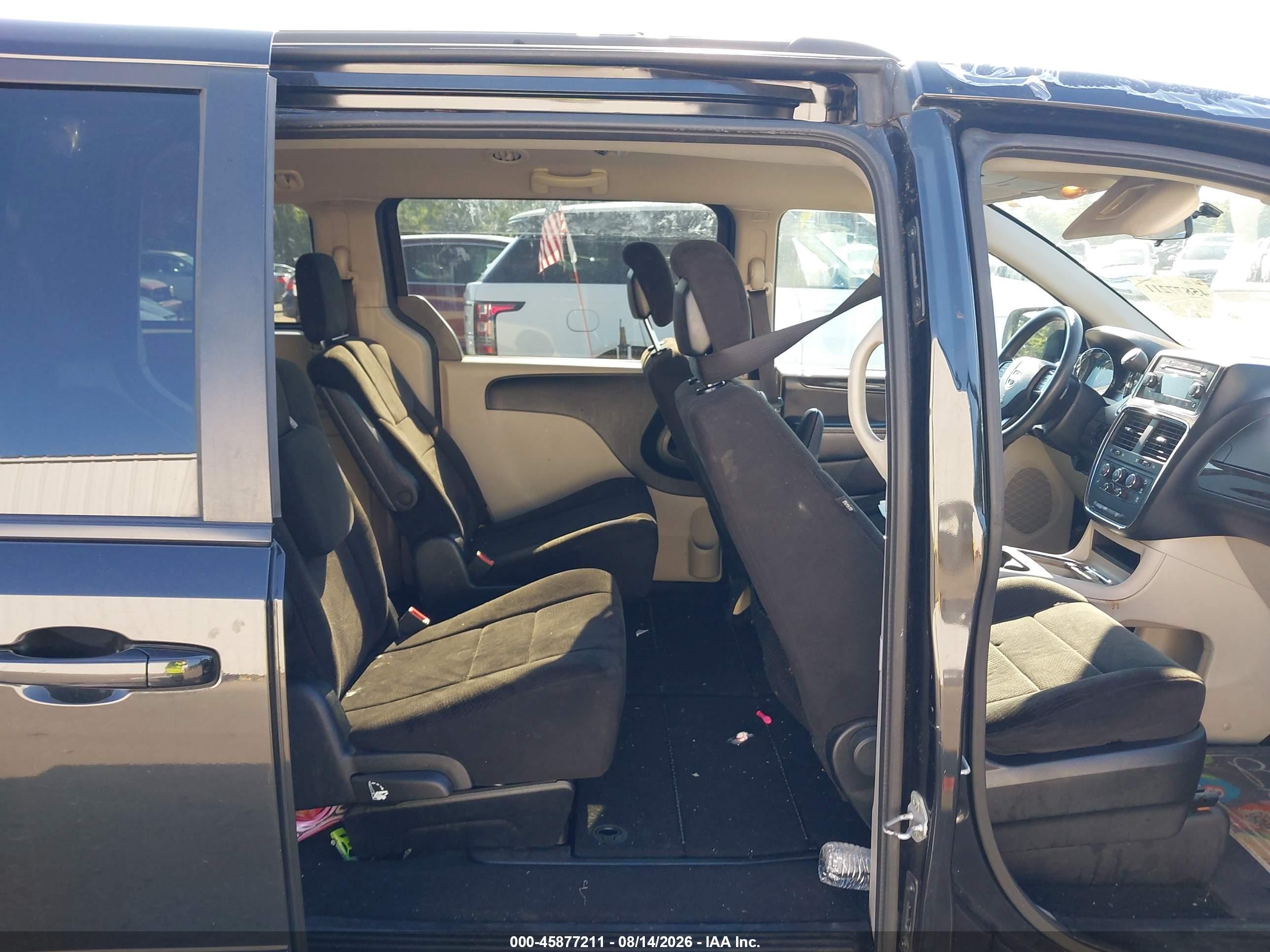 2012 Dodge Grand Caravan Sxt Black vin: 2C4RDGCGXCR343566