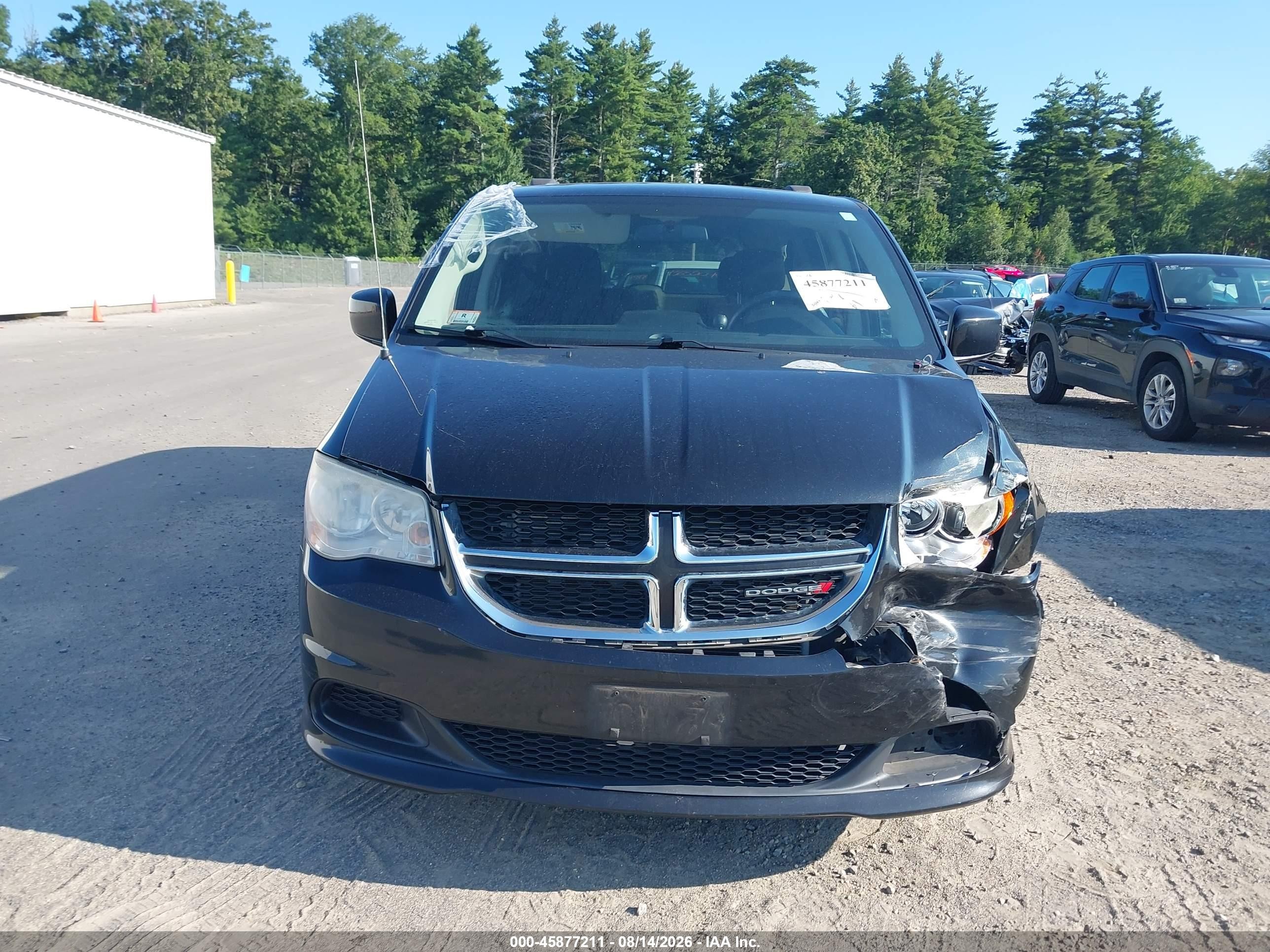2012 Dodge Grand Caravan Sxt Black vin: 2C4RDGCGXCR343566