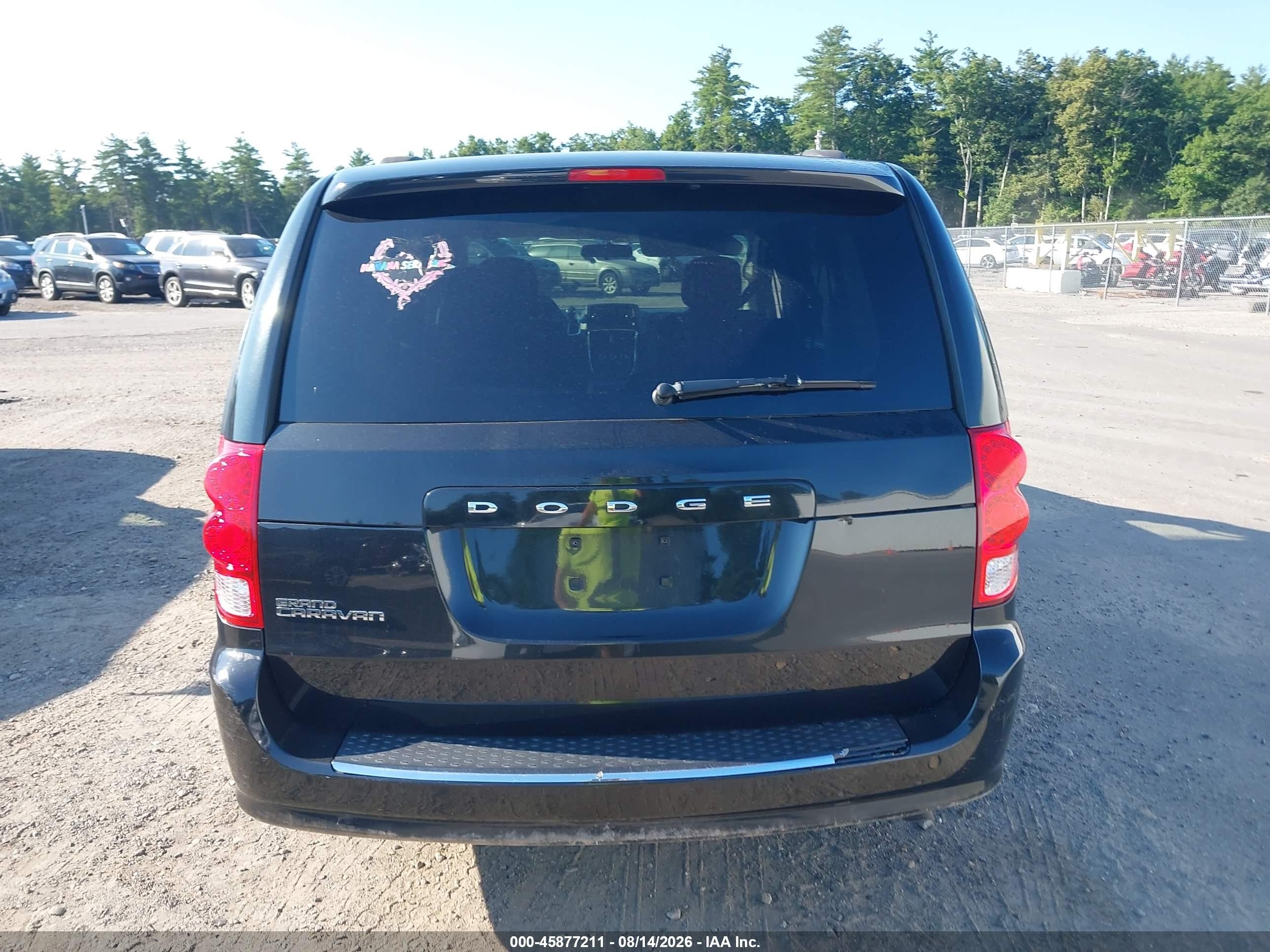 2012 Dodge Grand Caravan Sxt Black vin: 2C4RDGCGXCR343566
