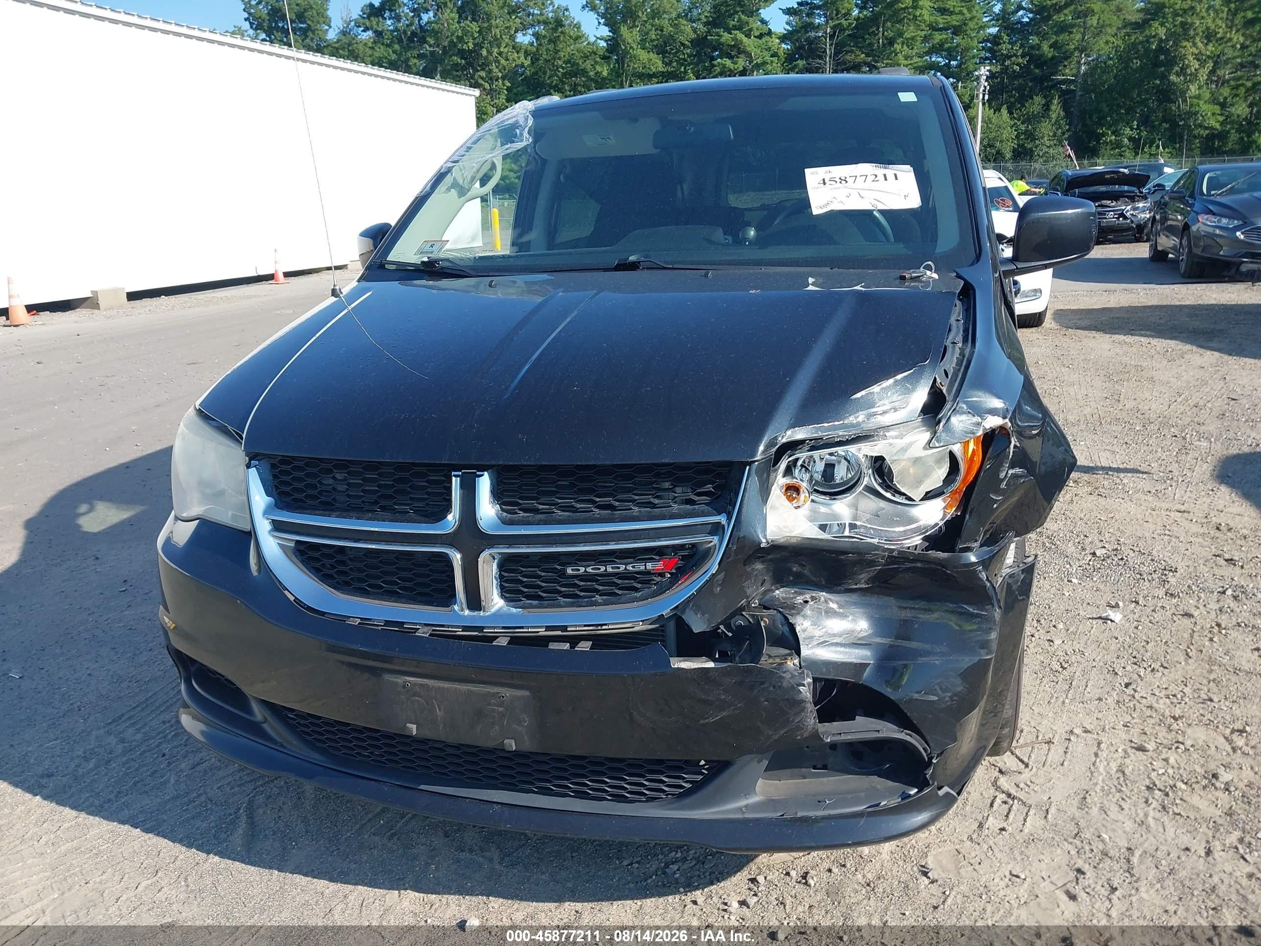 2012 Dodge Grand Caravan Sxt Black vin: 2C4RDGCGXCR343566