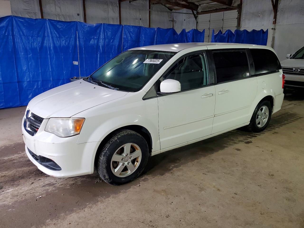 2013 Dodge Caravan White vin: 2C4RDGCGXDR521073
