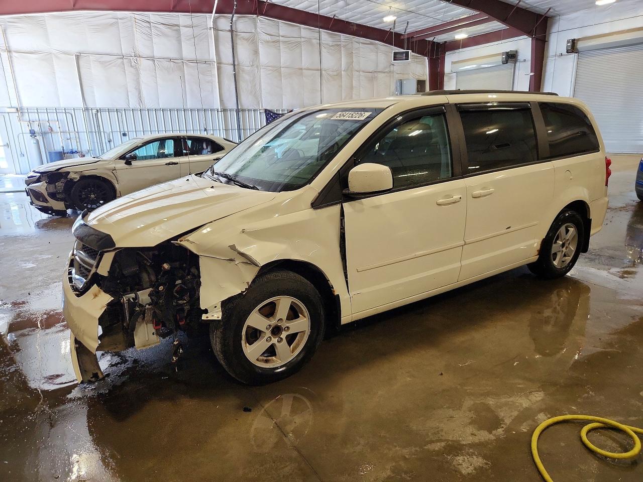 2013 Dodge Grand Caravan Sxt White vin: 2C4RDGCGXDR553084