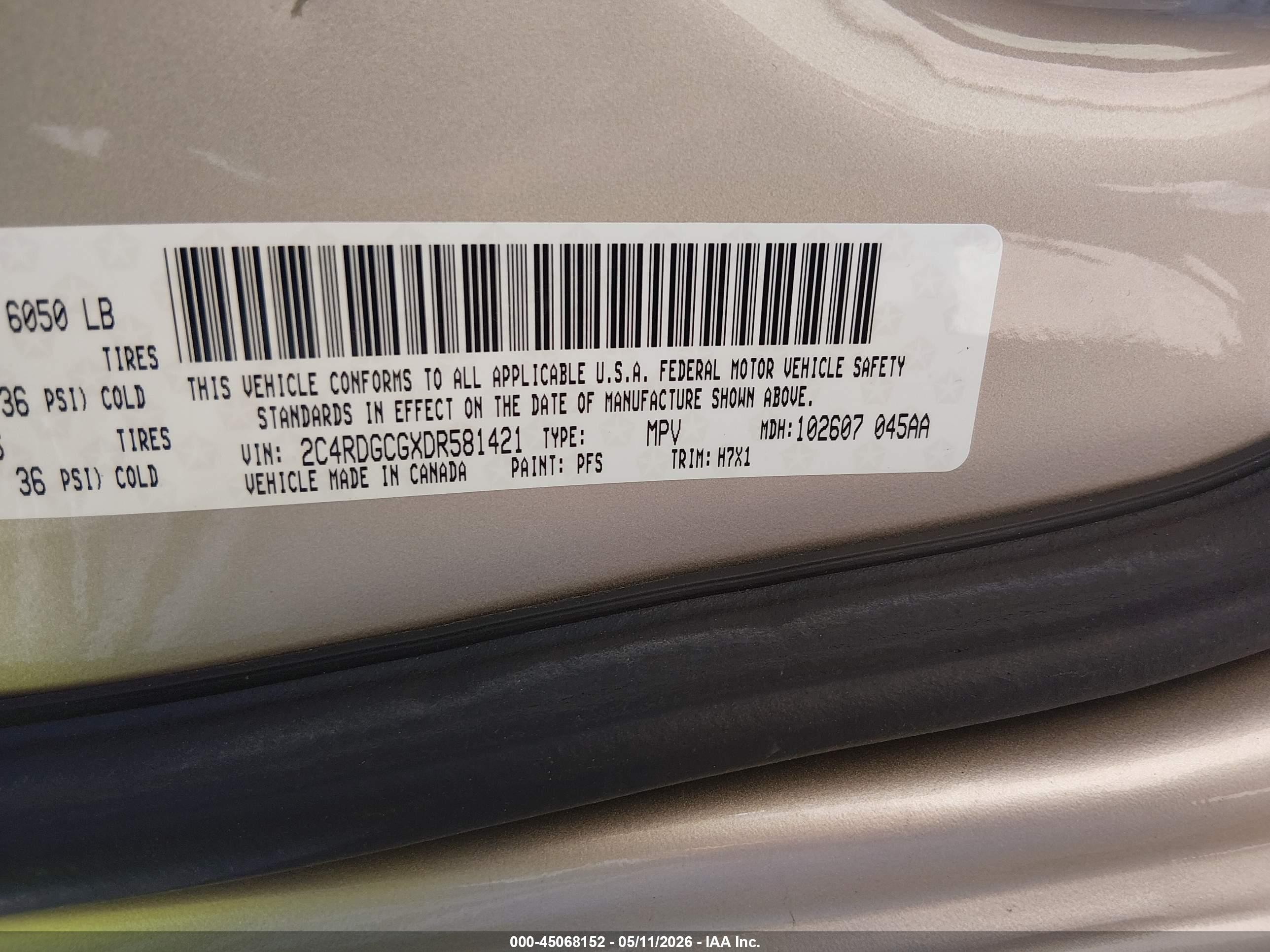 2013 Dodge Grand Caravan Sxt Champagne vin: 2C4RDGCGXDR581421