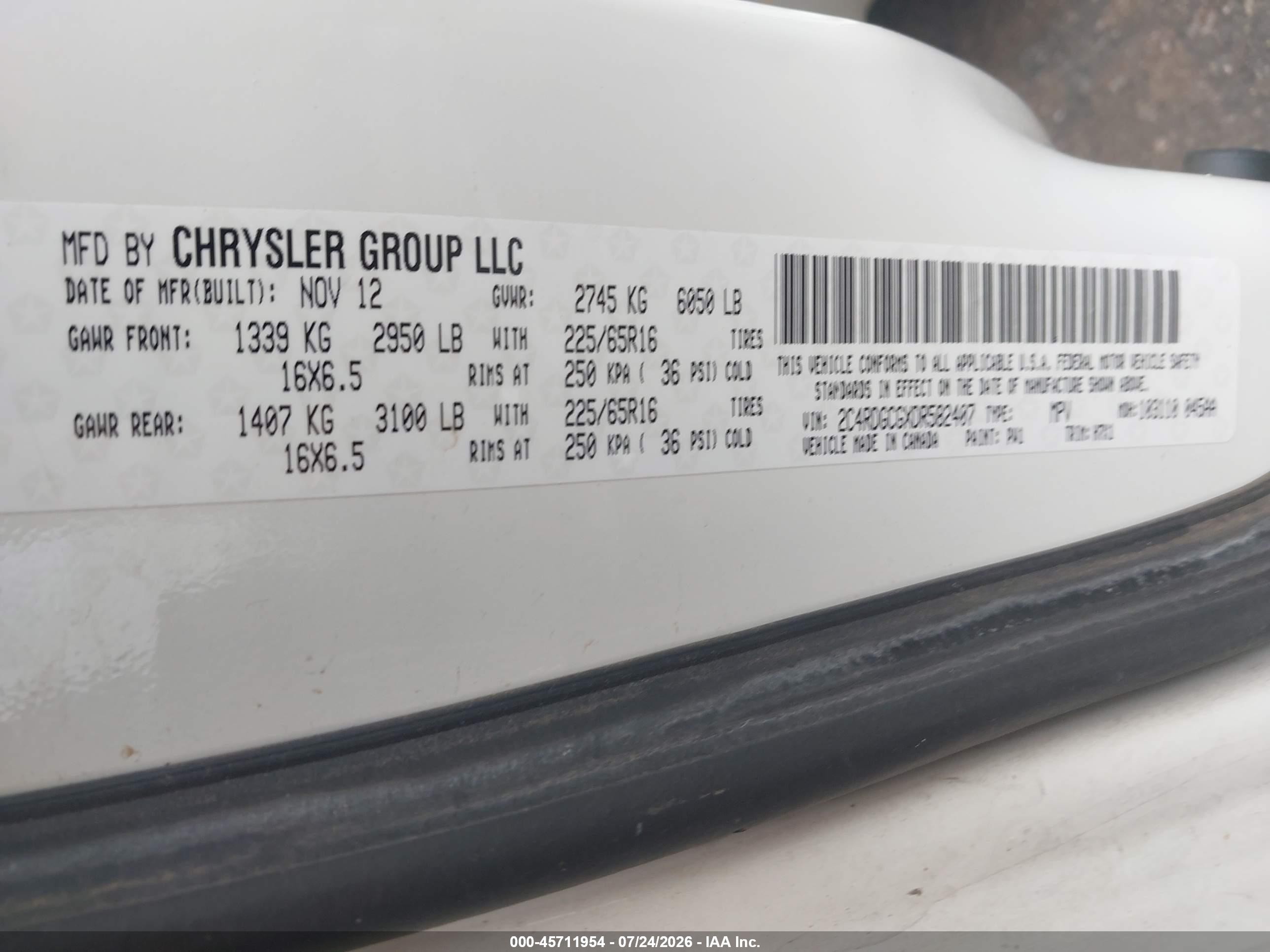 2013 Dodge Grand Caravan Sxt White vin: 2C4RDGCGXDR582407
