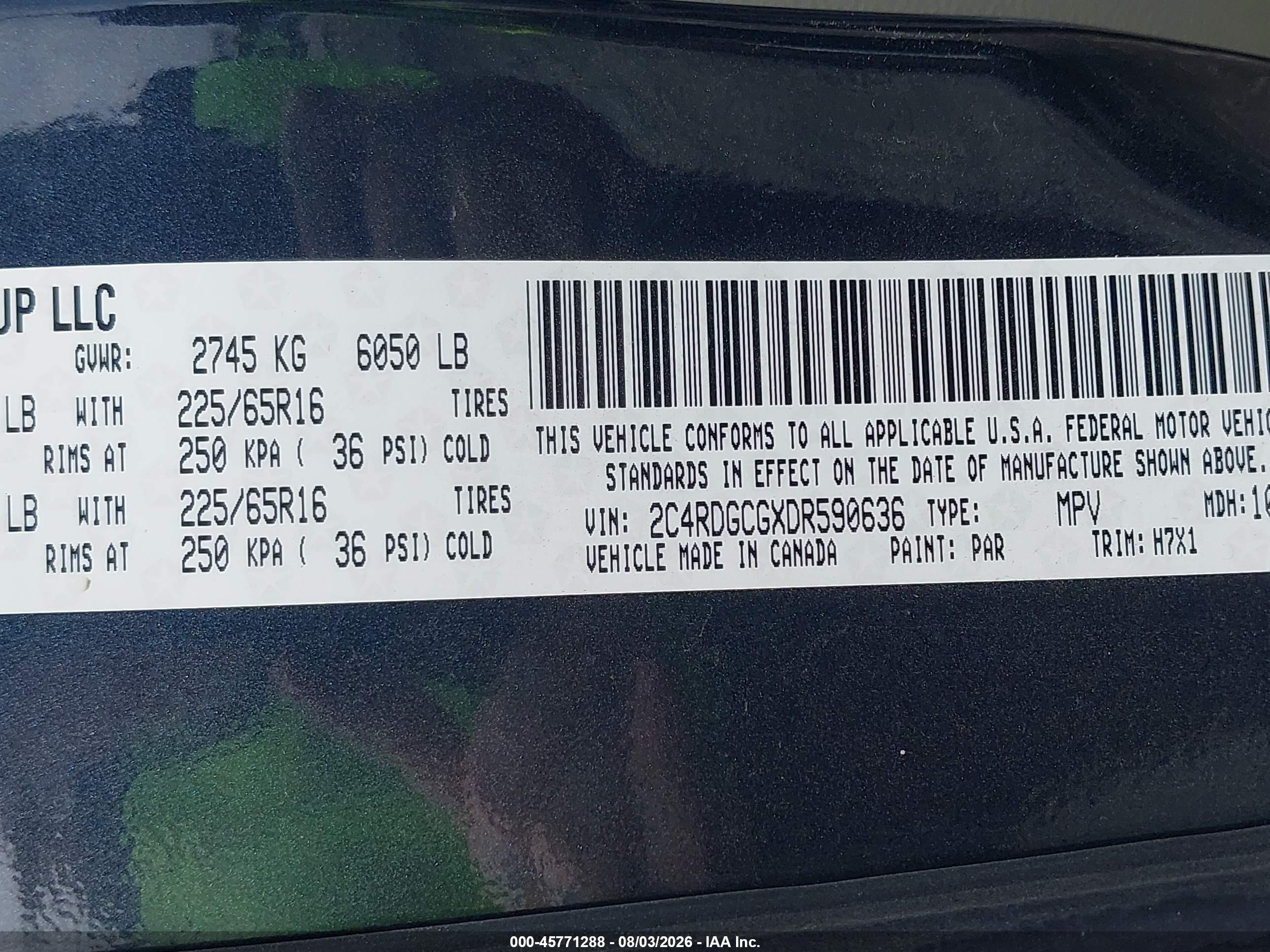2013 Dodge Grand Caravan Sxt Gray vin: 2C4RDGCGXDR590636