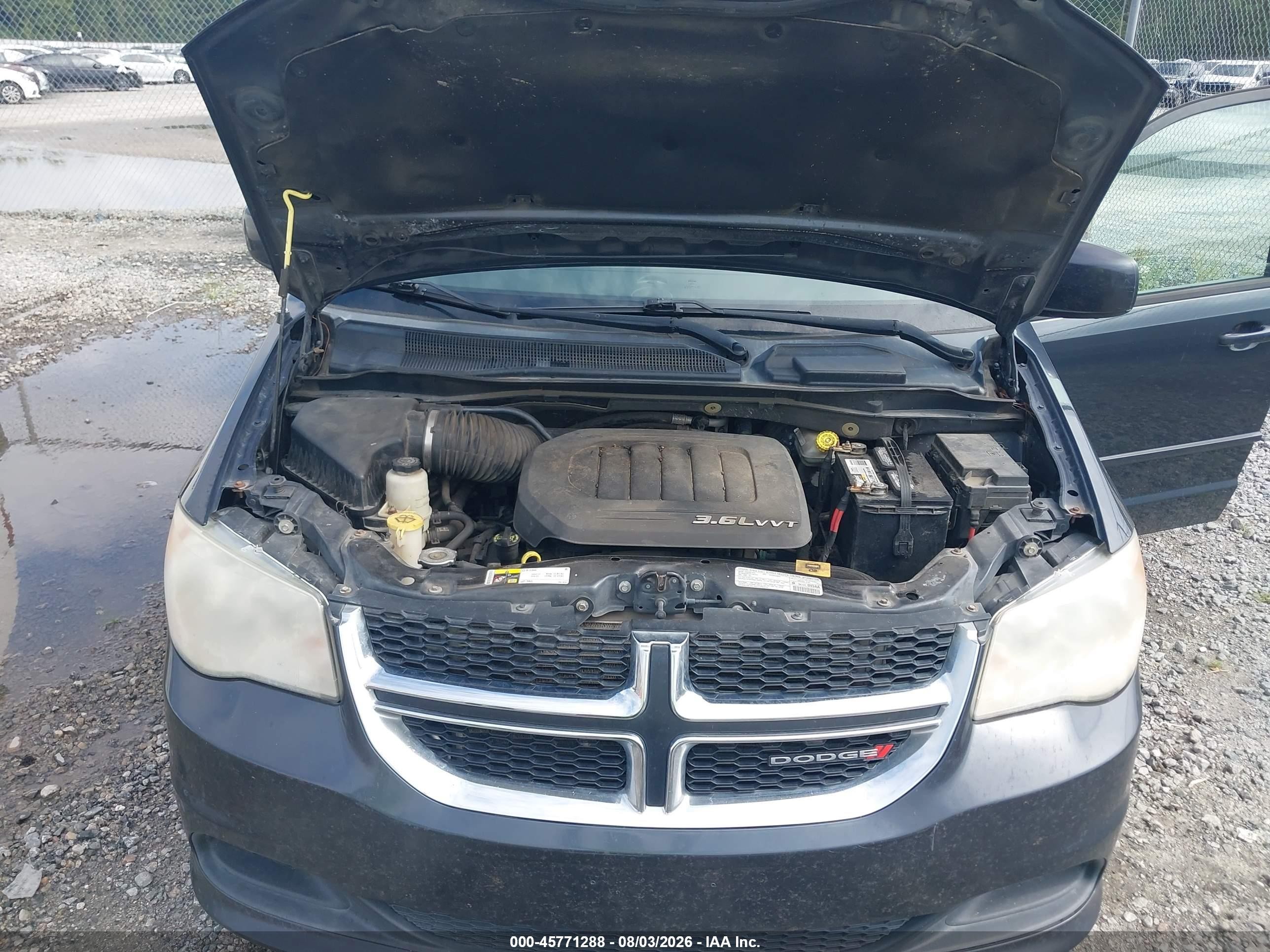 2013 Dodge Grand Caravan Sxt Gray vin: 2C4RDGCGXDR590636