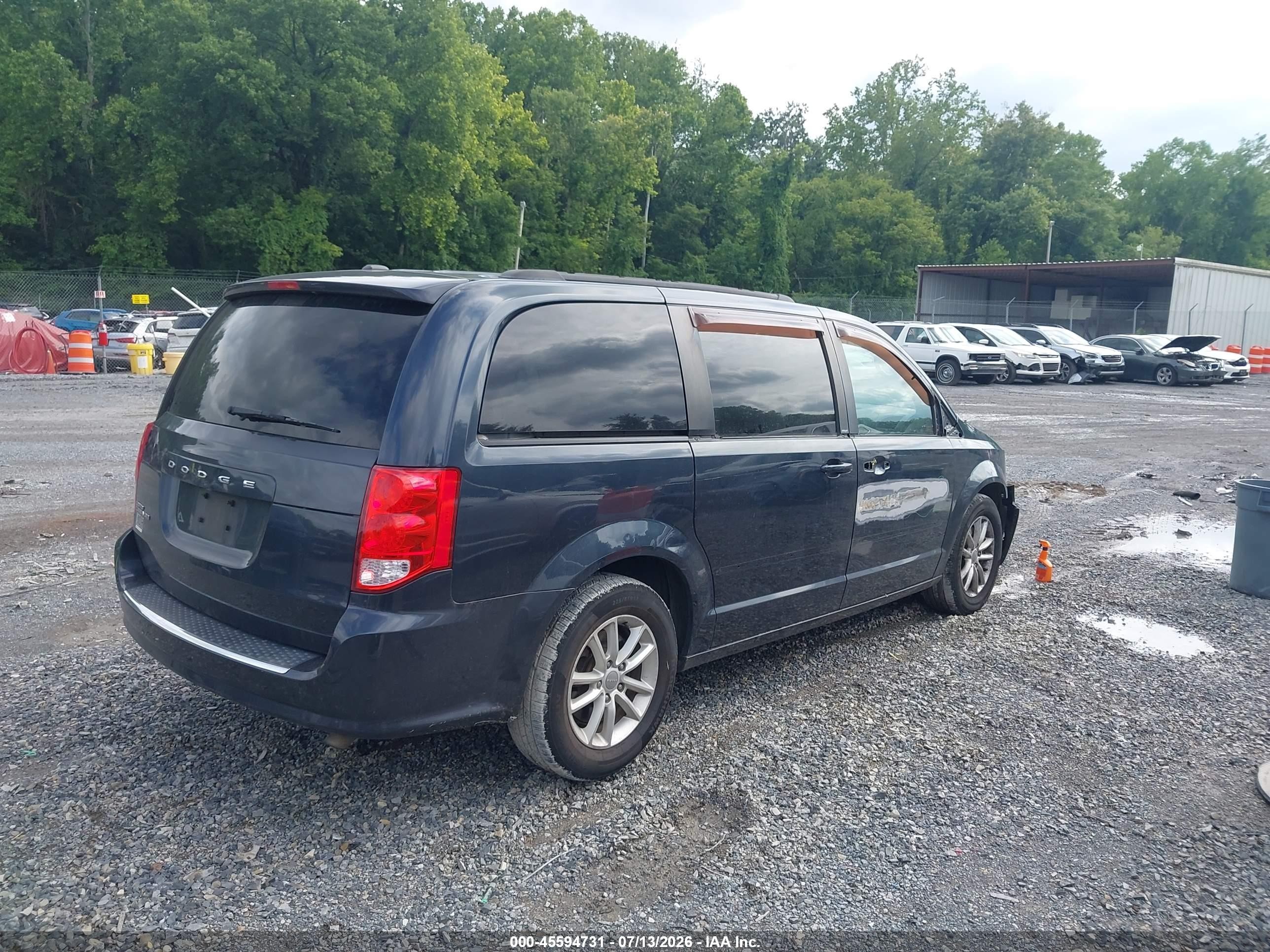 2013 Dodge Grand Caravan Sxt Black vin: 2C4RDGCGXDR602591