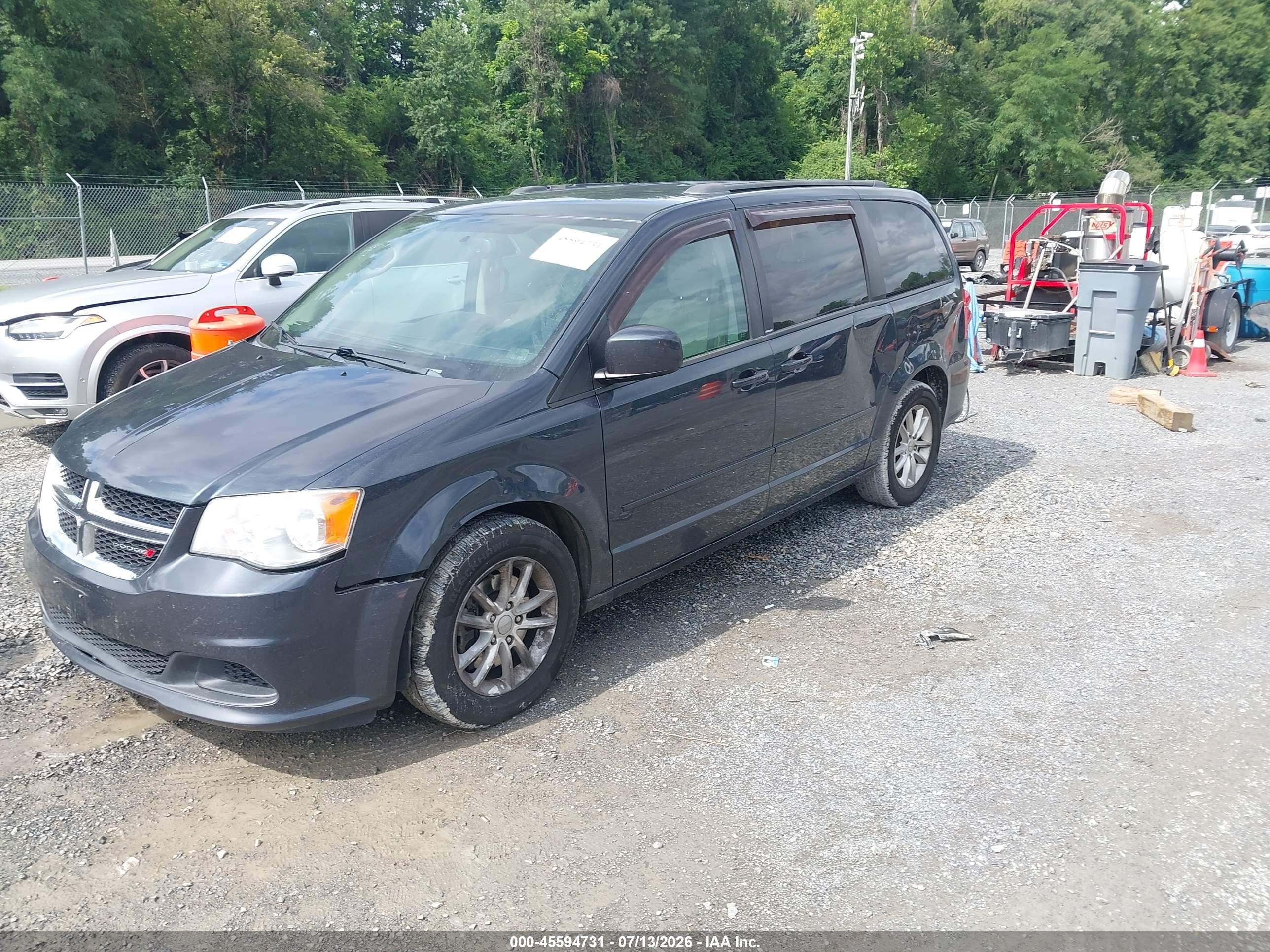 2013 Dodge Grand Caravan Sxt Black vin: 2C4RDGCGXDR602591