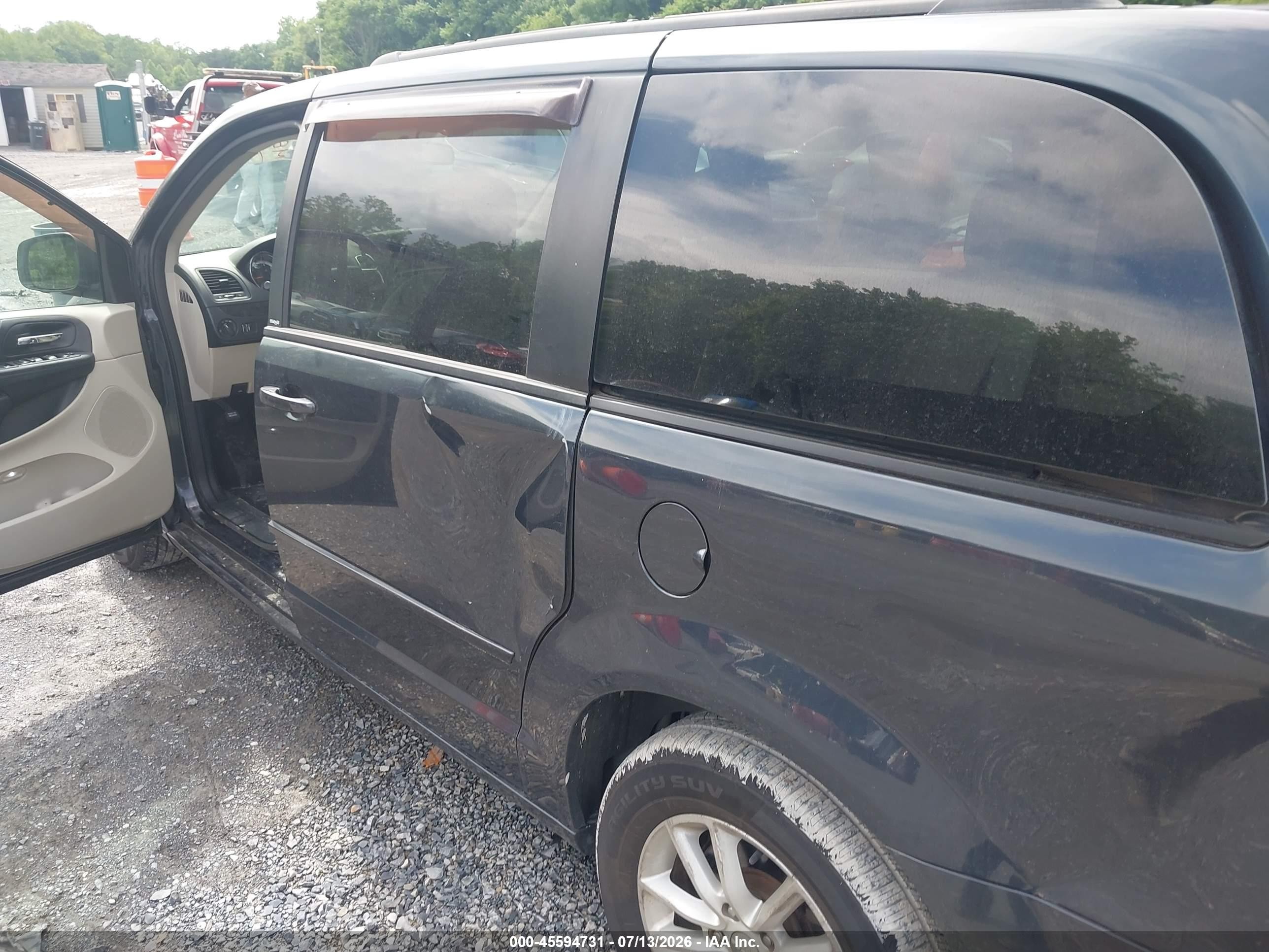2013 Dodge Grand Caravan Sxt Black vin: 2C4RDGCGXDR602591