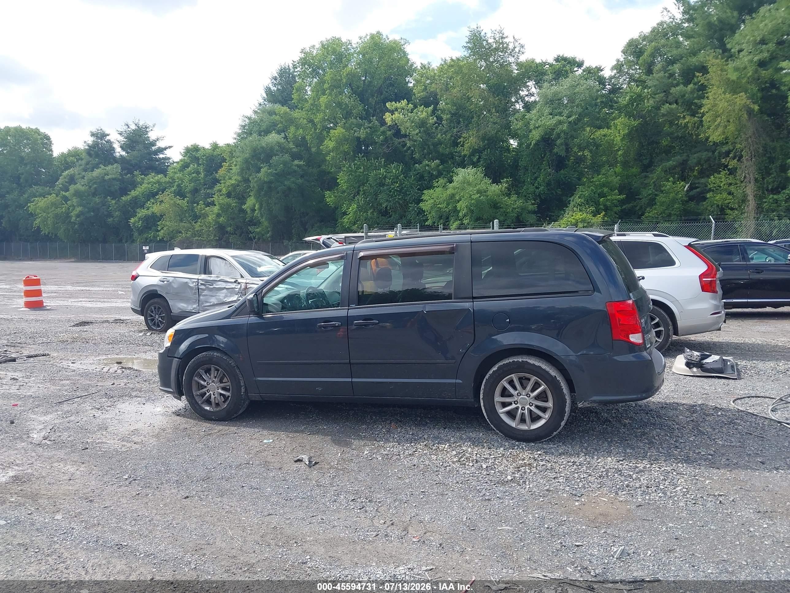 2013 Dodge Grand Caravan Sxt Black vin: 2C4RDGCGXDR602591