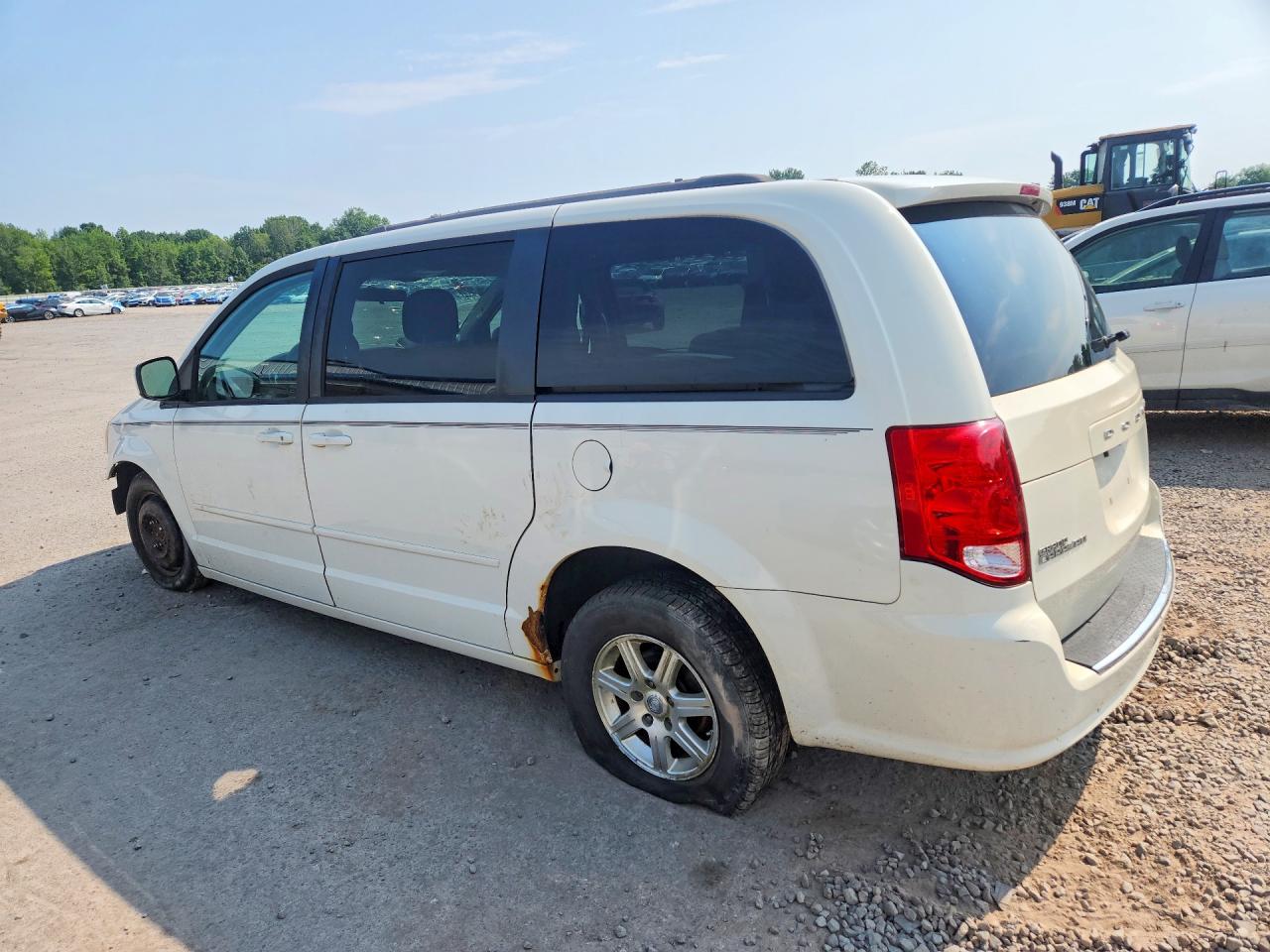 2013 Dodge Grand Caravan Sxt White vin: 2C4RDGCGXDR611596
