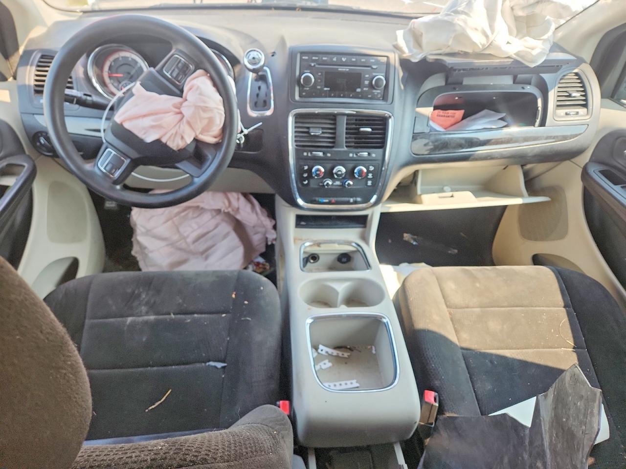 2013 Dodge Grand Caravan Sxt White vin: 2C4RDGCGXDR611596