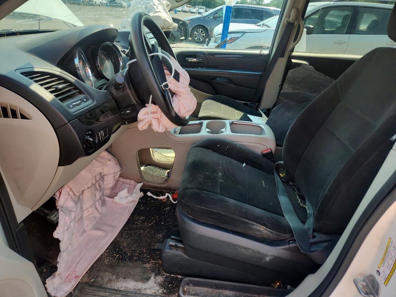 2013 Dodge Grand Caravan Sxt White vin: 2C4RDGCGXDR611596