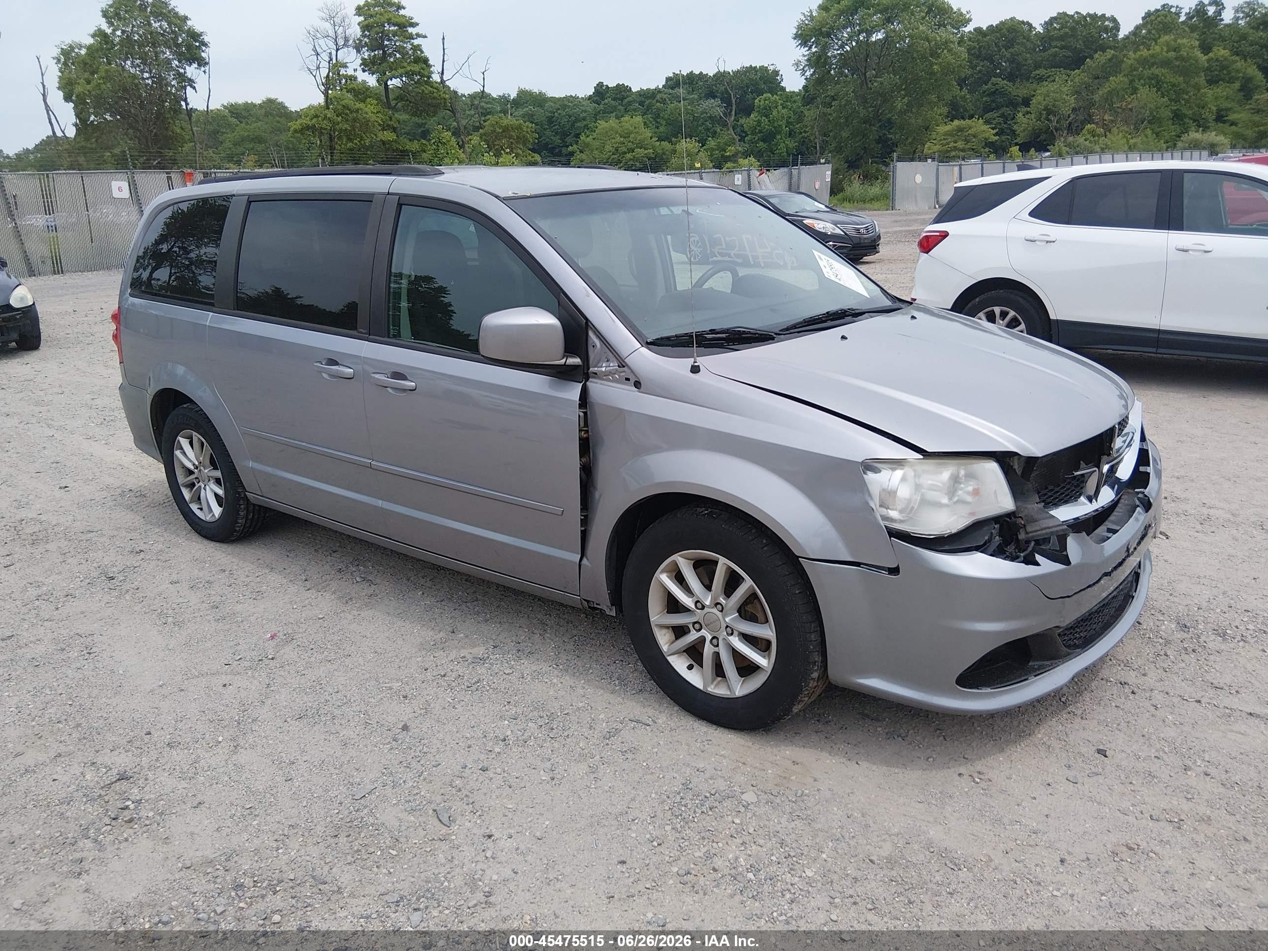 2013 Dodge Grand Caravan Sxt Silver vin: 2C4RDGCGXDR628916