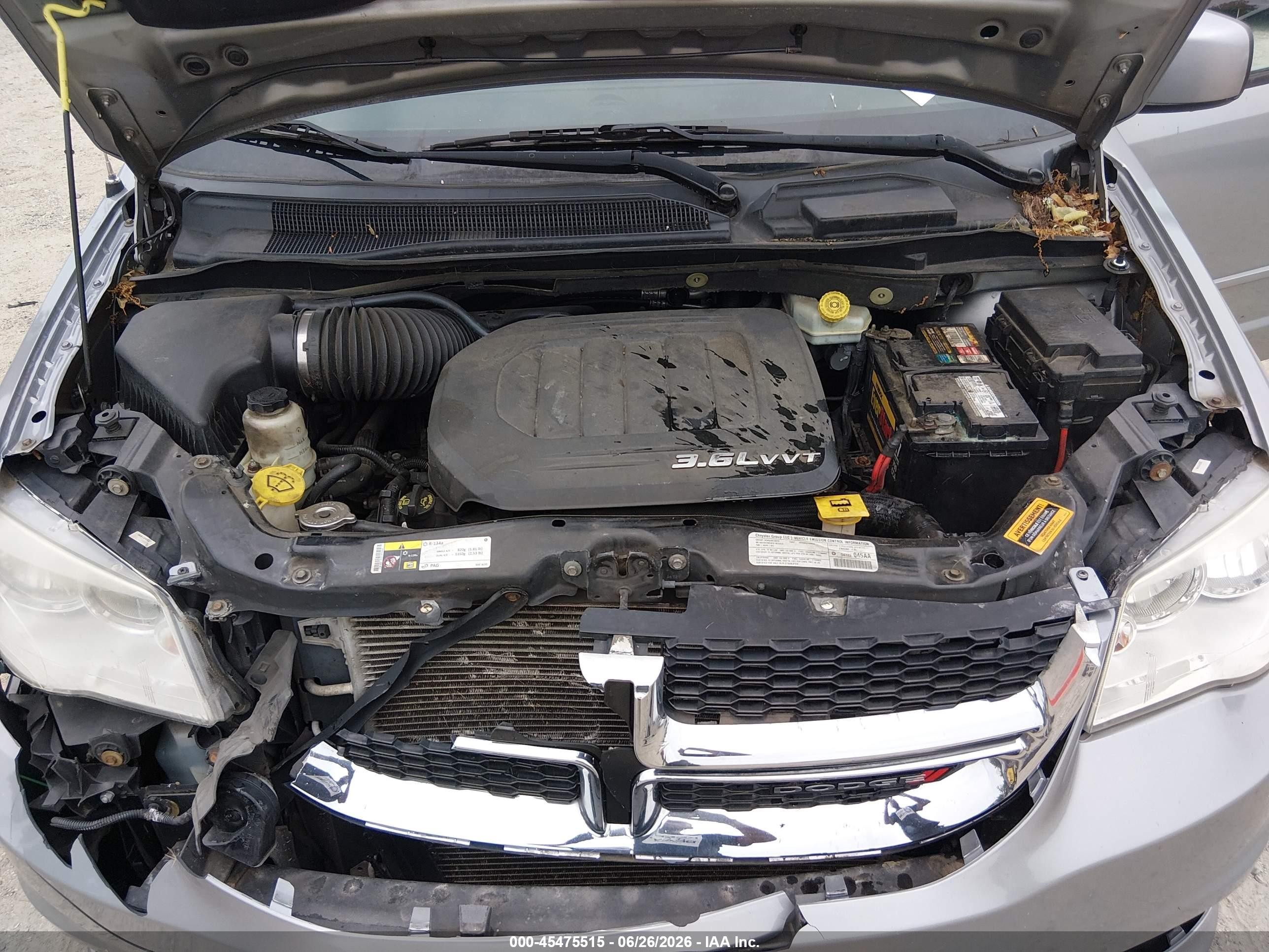 2013 Dodge Grand Caravan Sxt Silver vin: 2C4RDGCGXDR628916