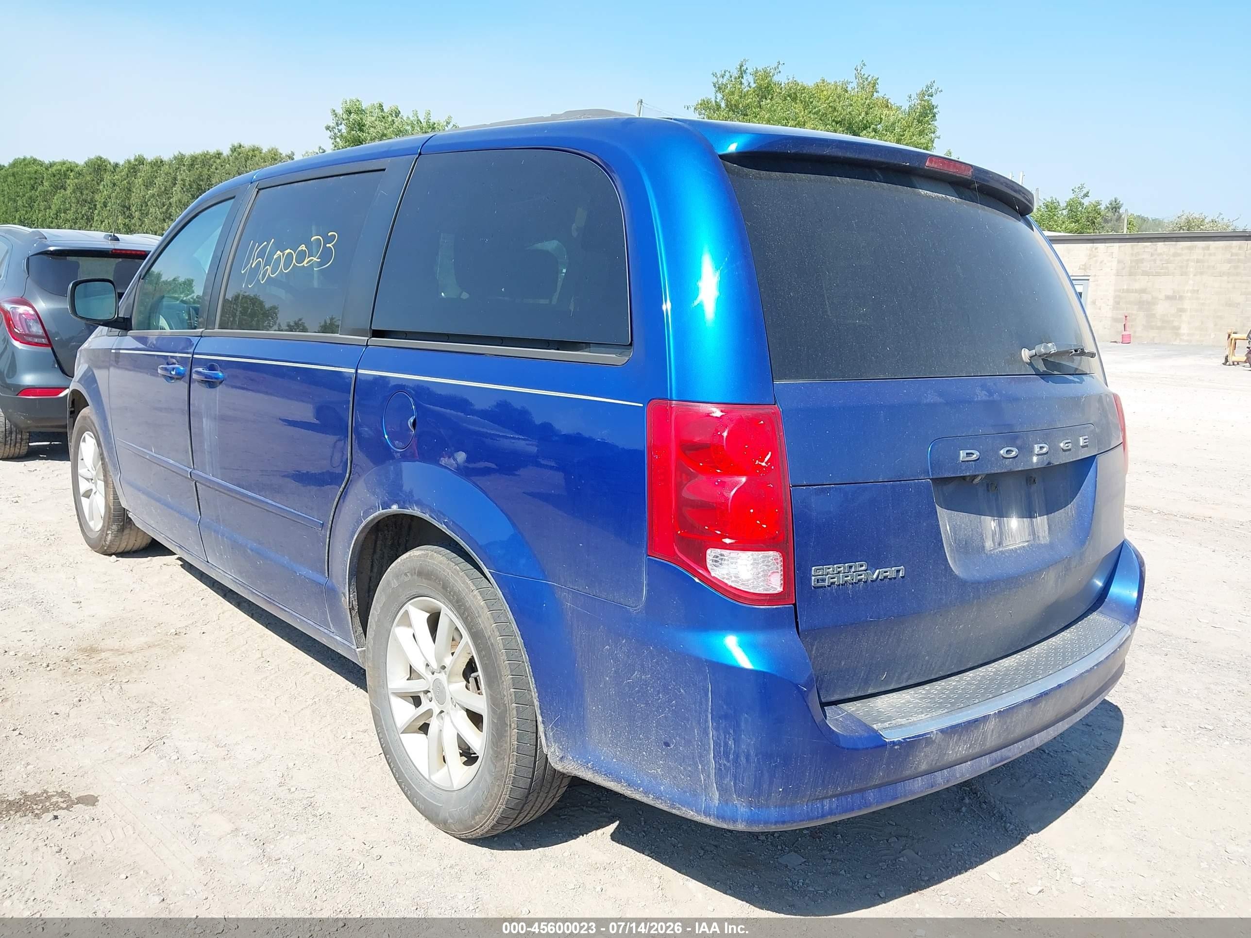2013 Dodge Grand Caravan Sxt Blue vin: 2C4RDGCGXDR680854