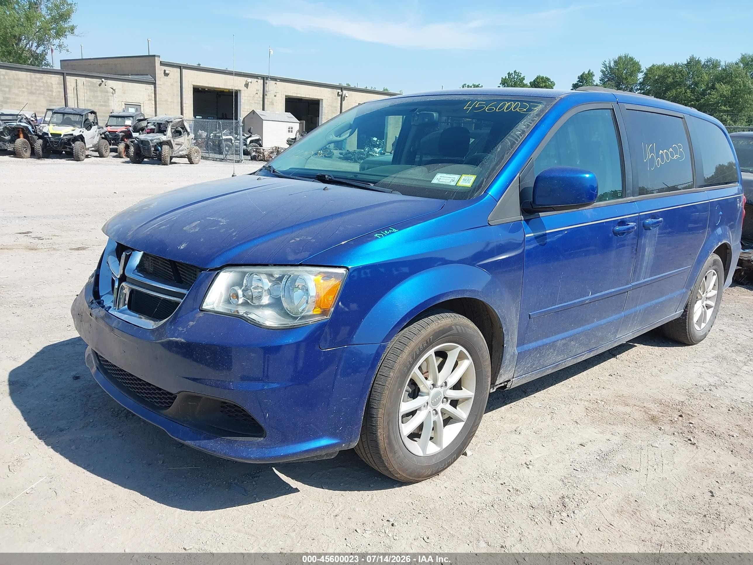 2013 Dodge Grand Caravan Sxt Blue vin: 2C4RDGCGXDR680854